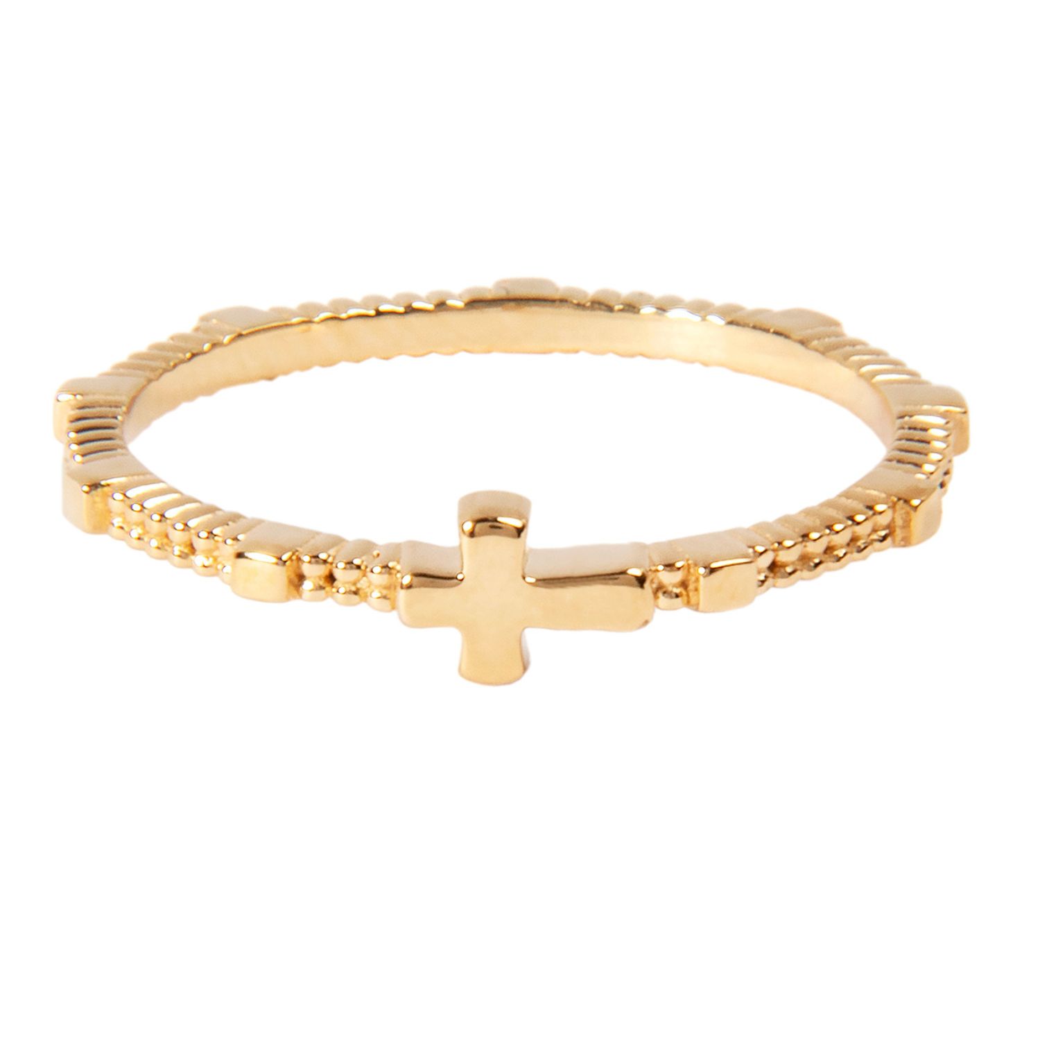 Belinda Jewelz Women's Gold / Silver Grace Cross Ring In Multi