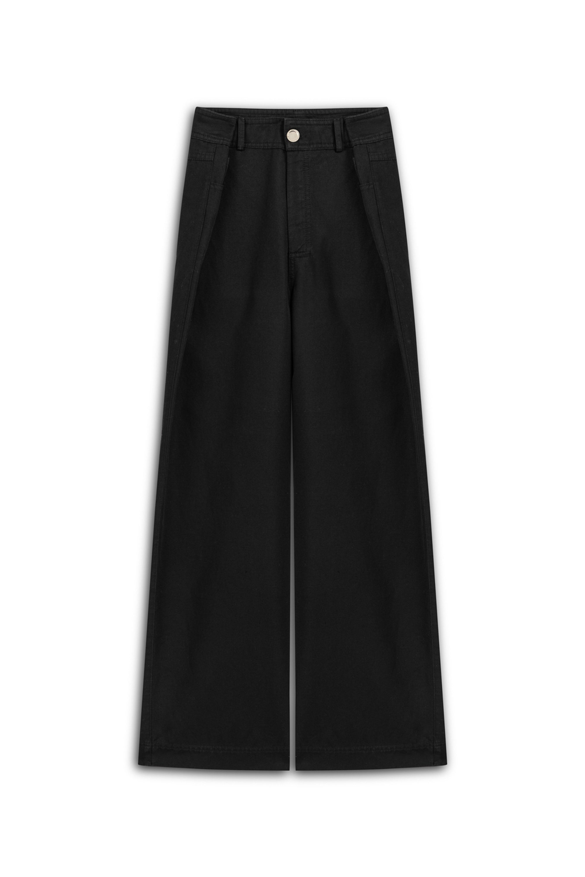 Nocturne Women's Black Waist Detailed Pants In Black