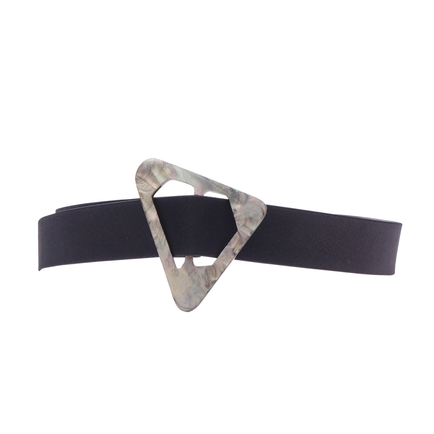 Colección Tansu Women's White / Black Hersilia Satin Silk Belt