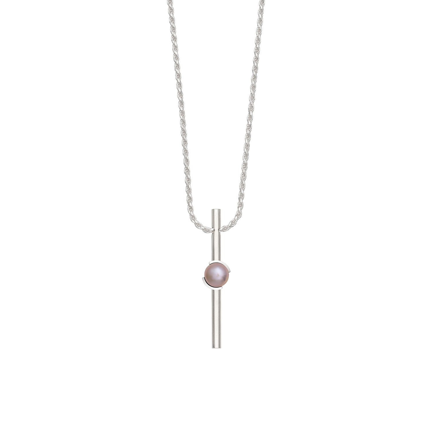 Women’s Pink / Purple / Silver Entrée Petite Pearl Necklace - Silver Boribianka