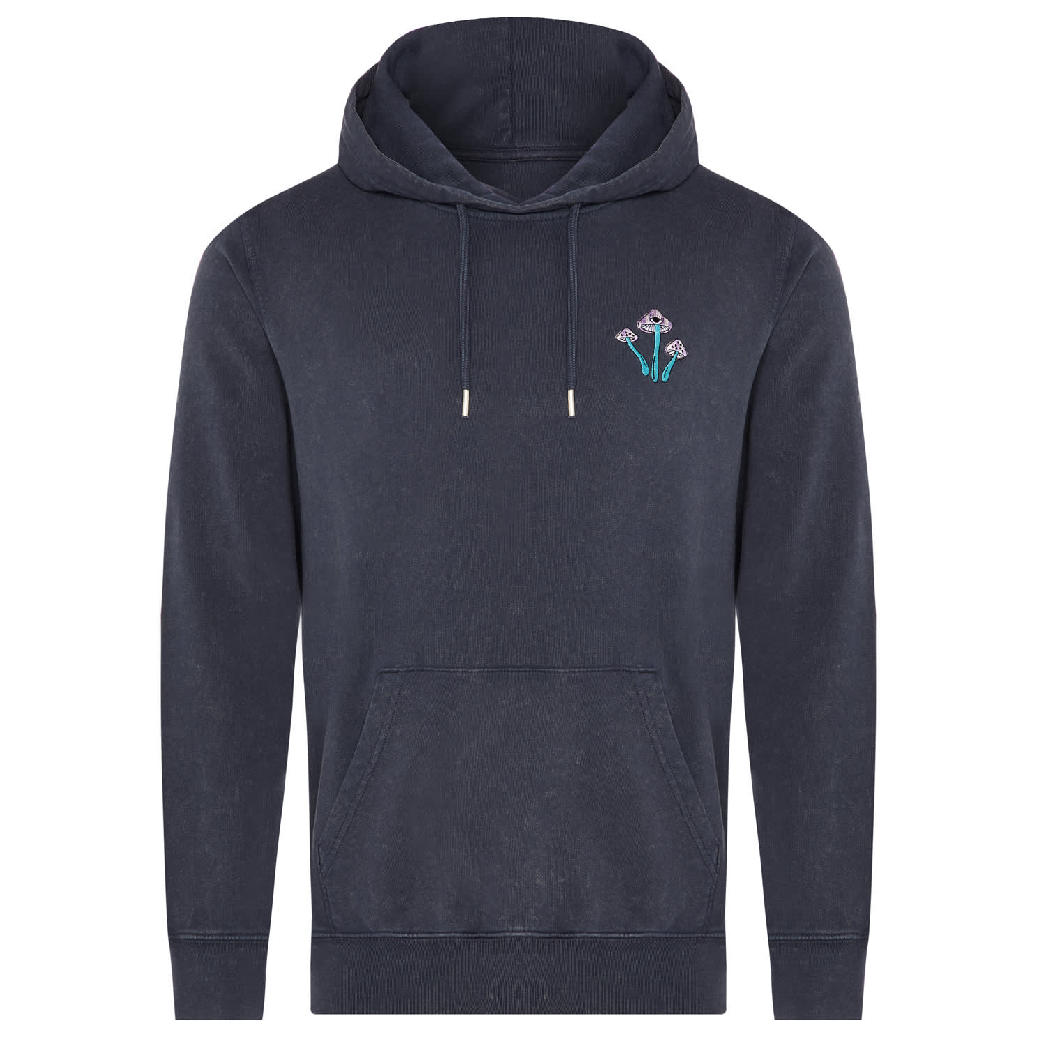Fungi Embroidered Hoodie Grey Men INGMARSON Wolf Badger