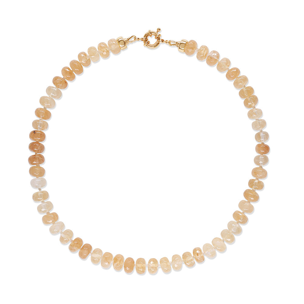 Women’s Limited Edition Chunky Golden Quartz Gemstone Necklace | Amelia Roxanna Jewellery