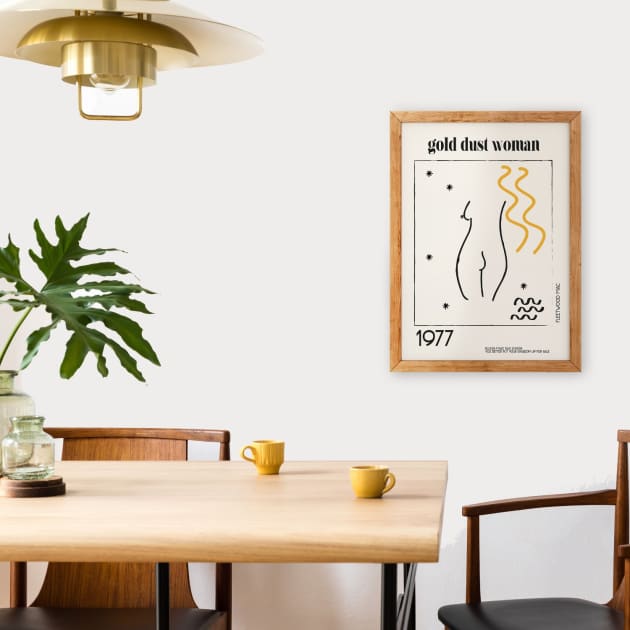 Discover Gold Dust Woman Fleetwood Mac Music Inspired Abstract Retro Giclee Art Print By Fanclub Via Fanclubclothing Wolf Badger