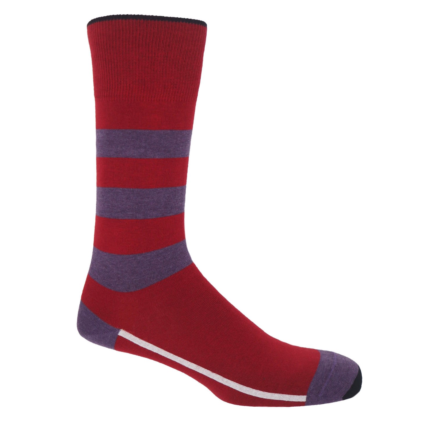 Red Equilibrium Men’s Organic Socks One Size Peper Harow - Made in England