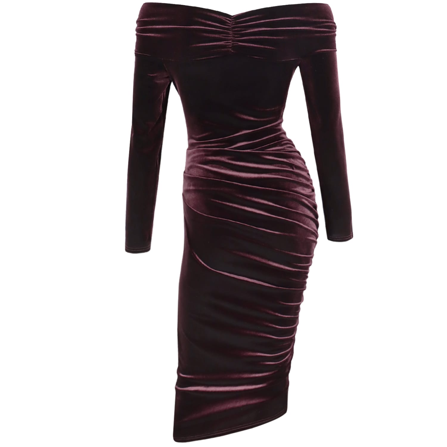blue dress for baby girl Burgundy Velvet Bodycon Dress