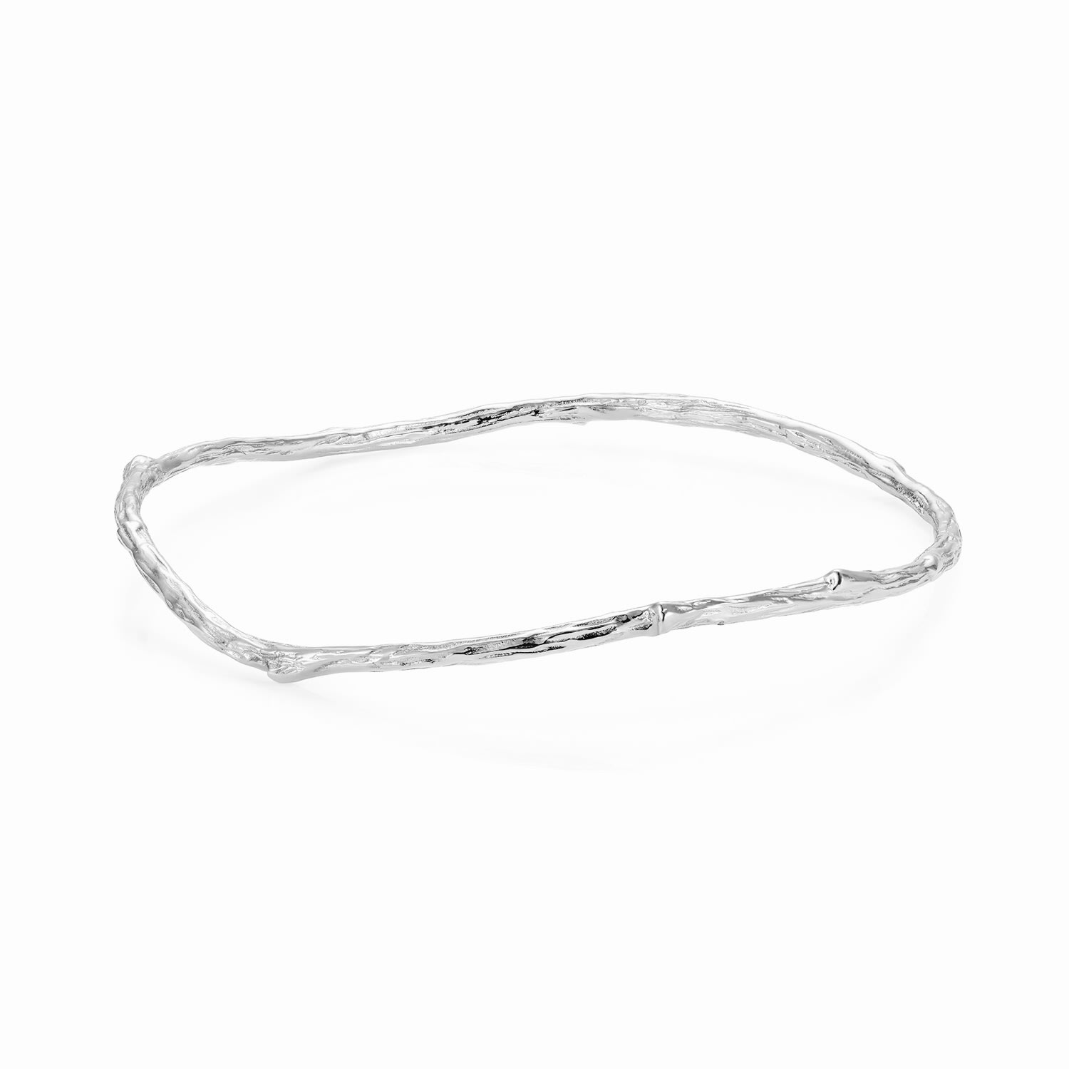 Women’s Oxidised Silver Twig Bangle Yasmin Everley Jewellery