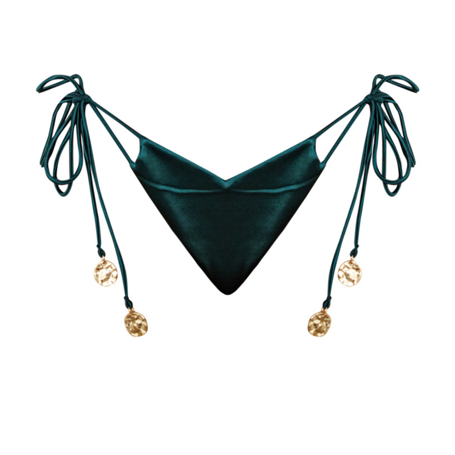 Ivy Swimwear Women's Opal In Emerald Blue Bikini Bottoms In Blue