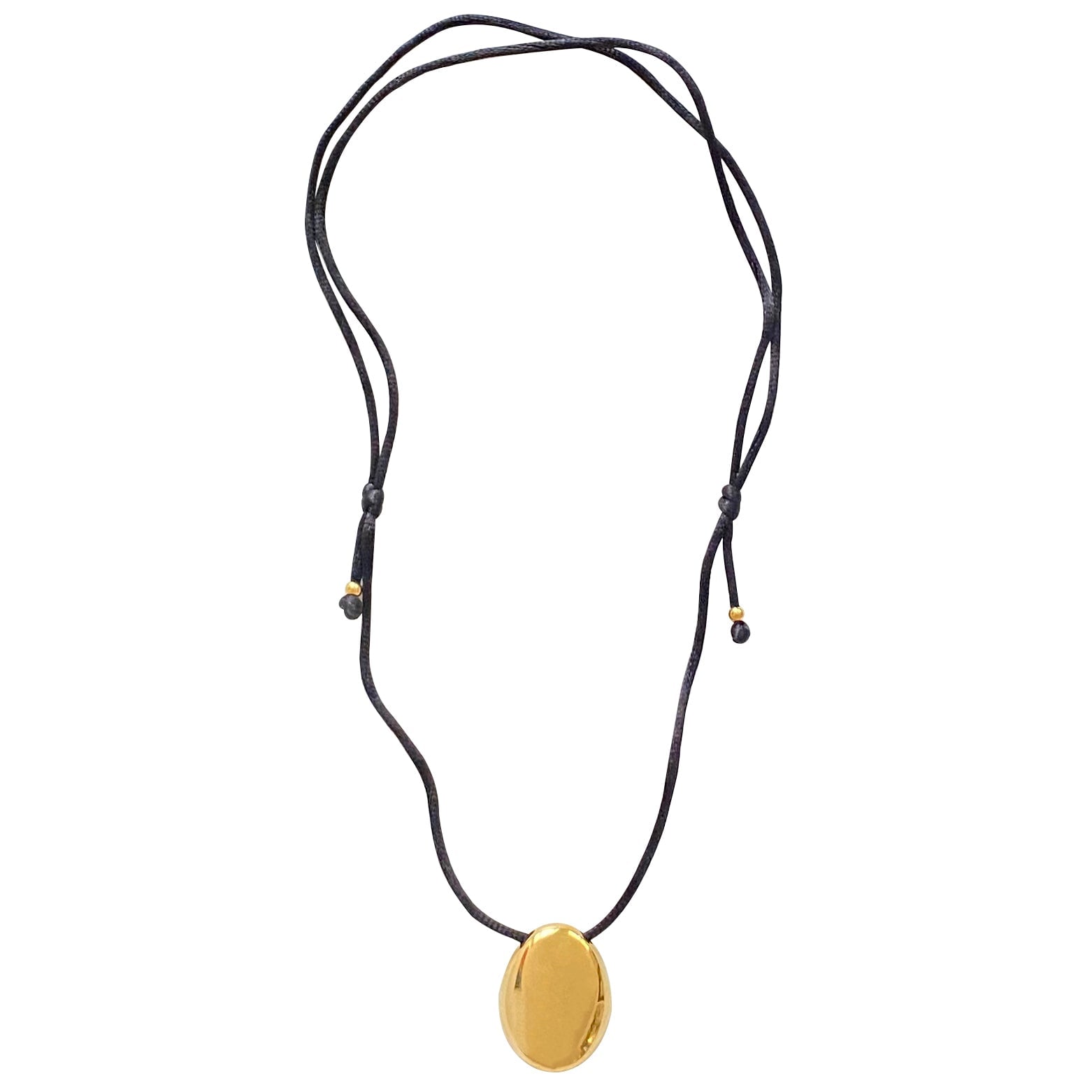 Smilla Brav Women's Gold / Black Necklace Dustin In Multi