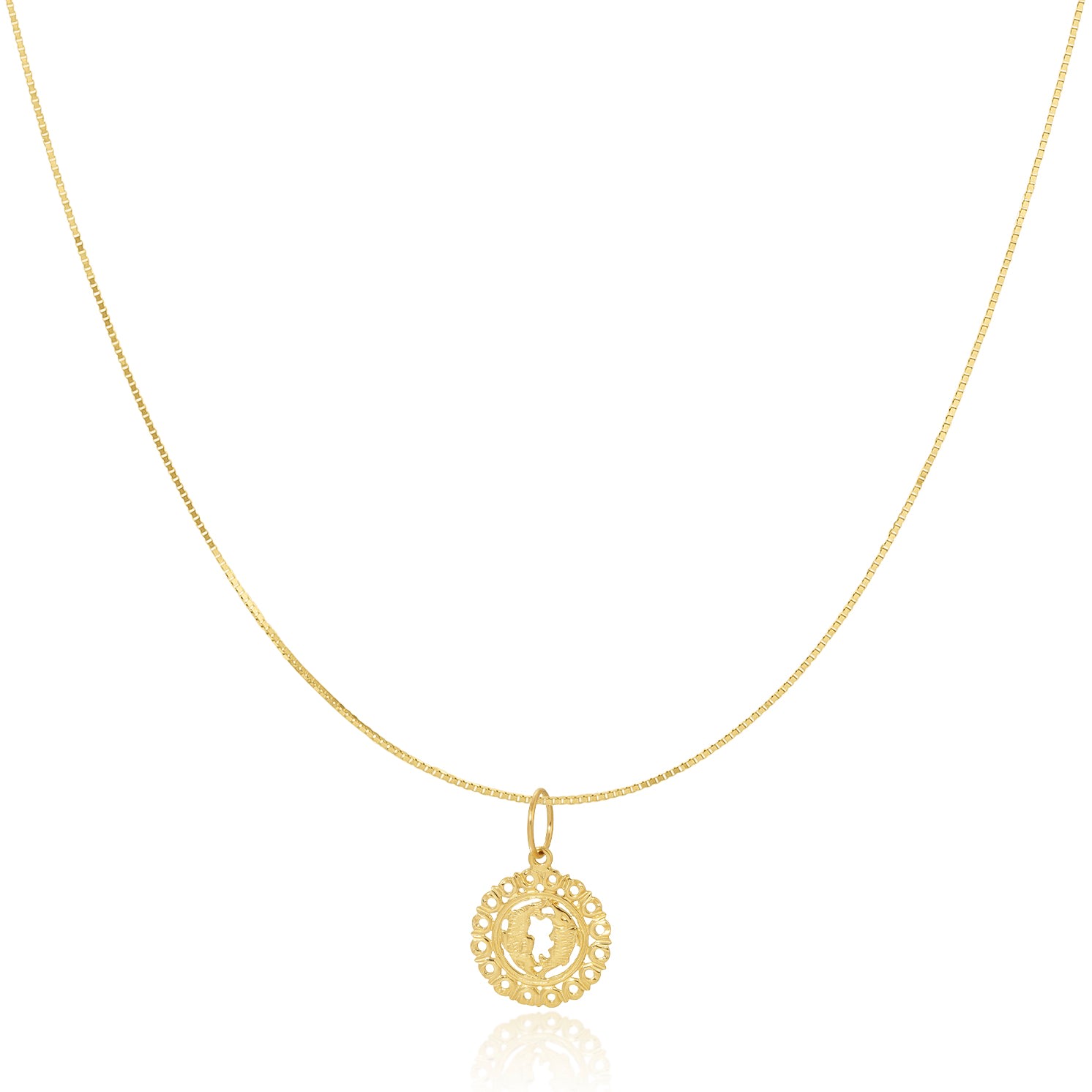 Maya Brenner Women's Gold Zodiac Necklace - Pisces