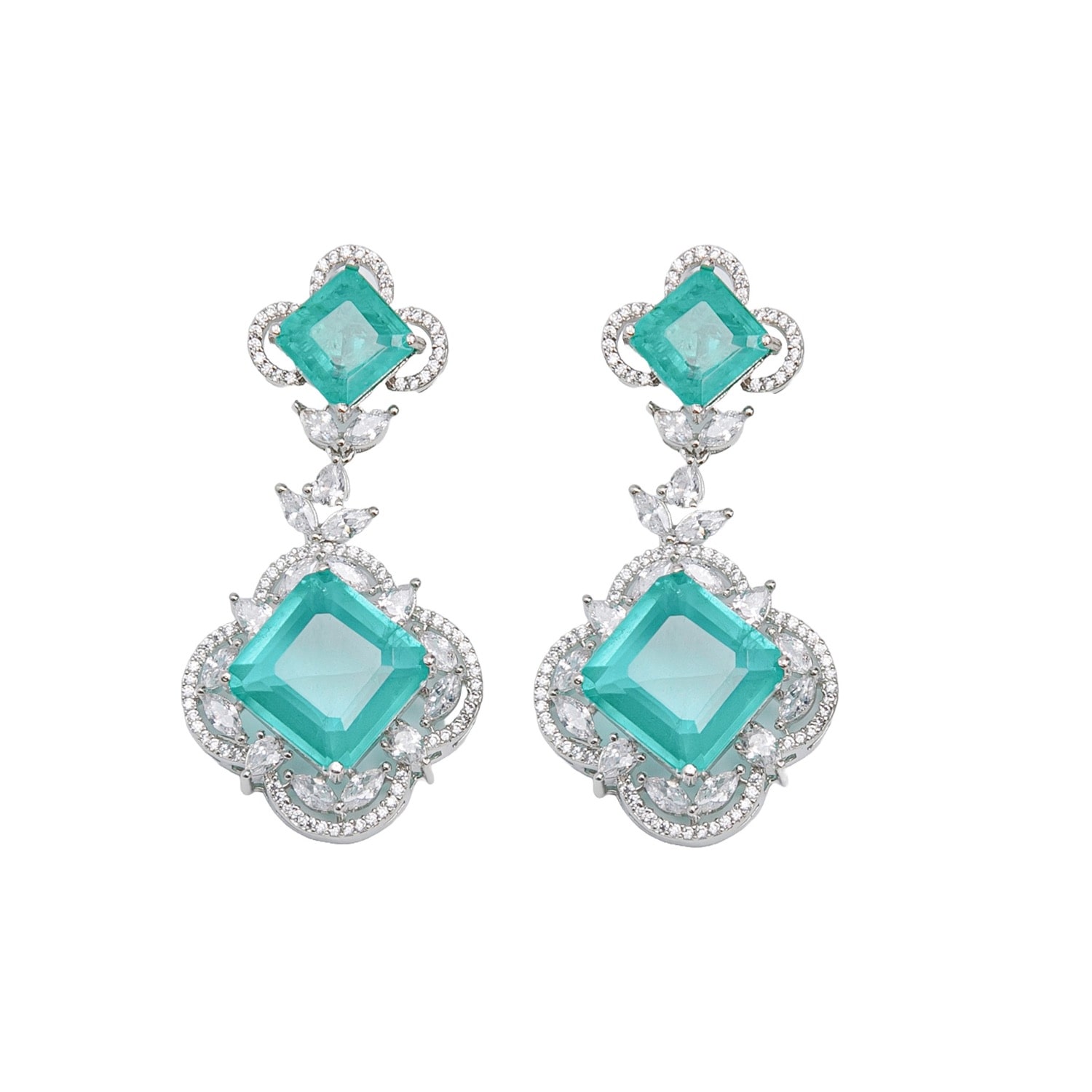 Meraki By Rashmi Bajaj Women's Voyage Blue Earrings In Blue