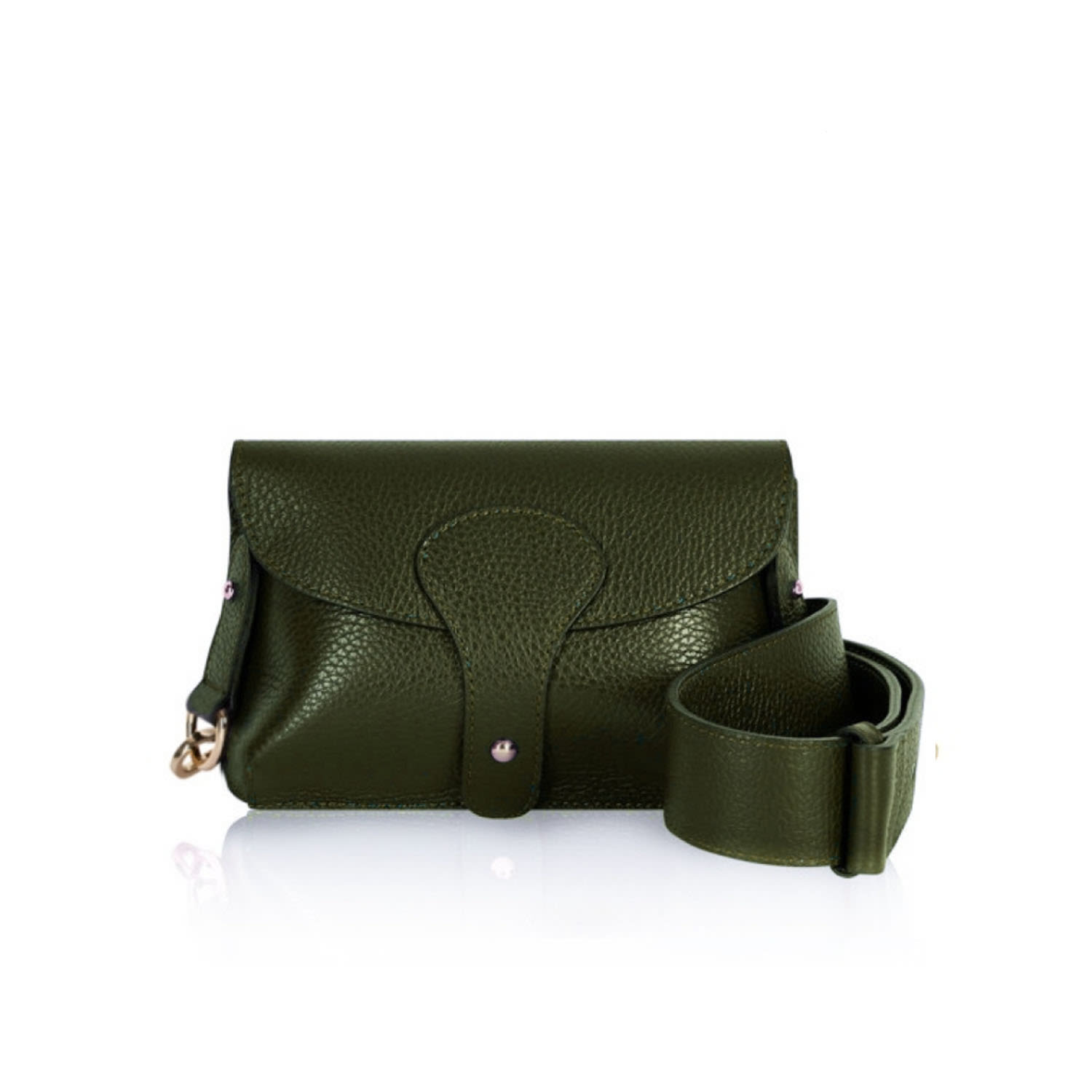 Betsy & Floss Women's Large Luca Crossbody Bag In Olive Green