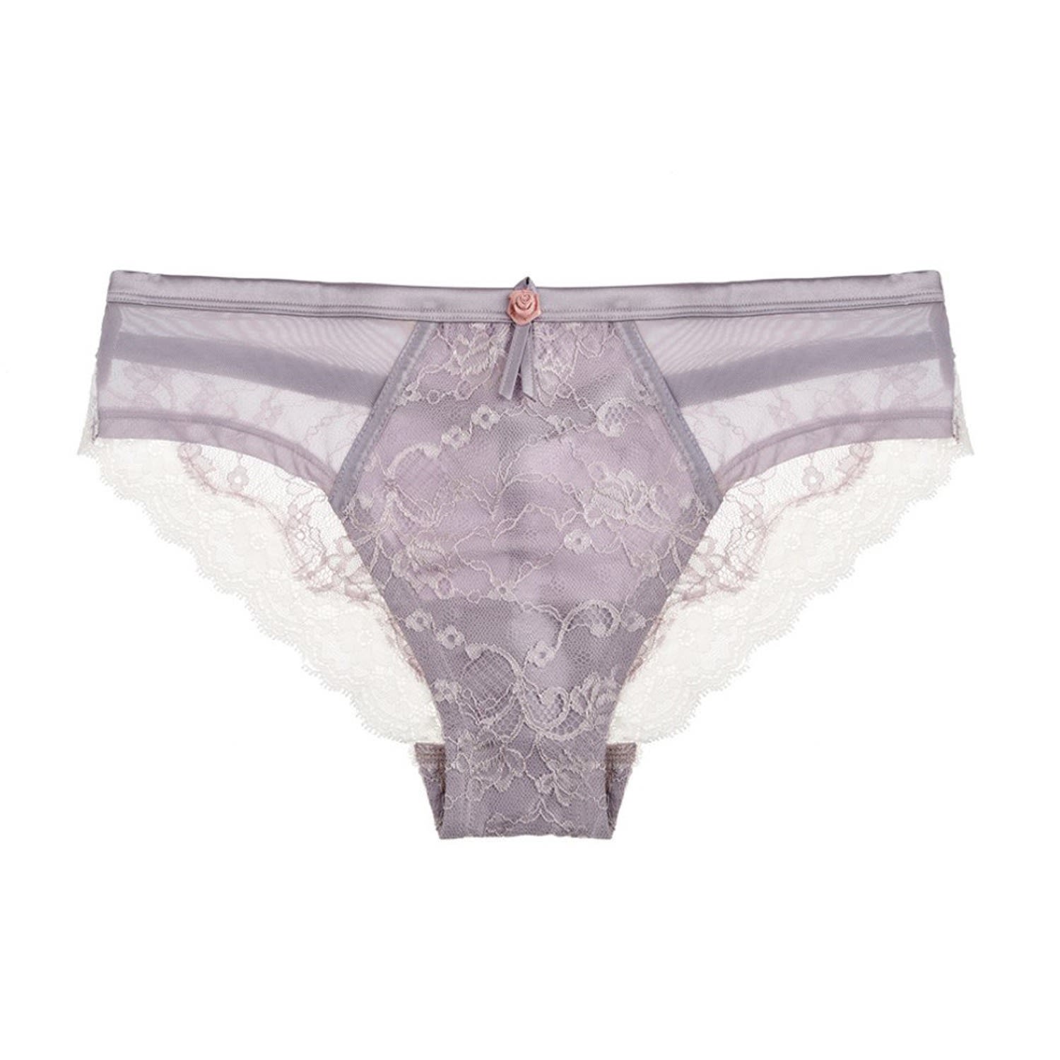Tallulah Love Women's Pink / Purple Silk Keepsake Brief In Pink/purple