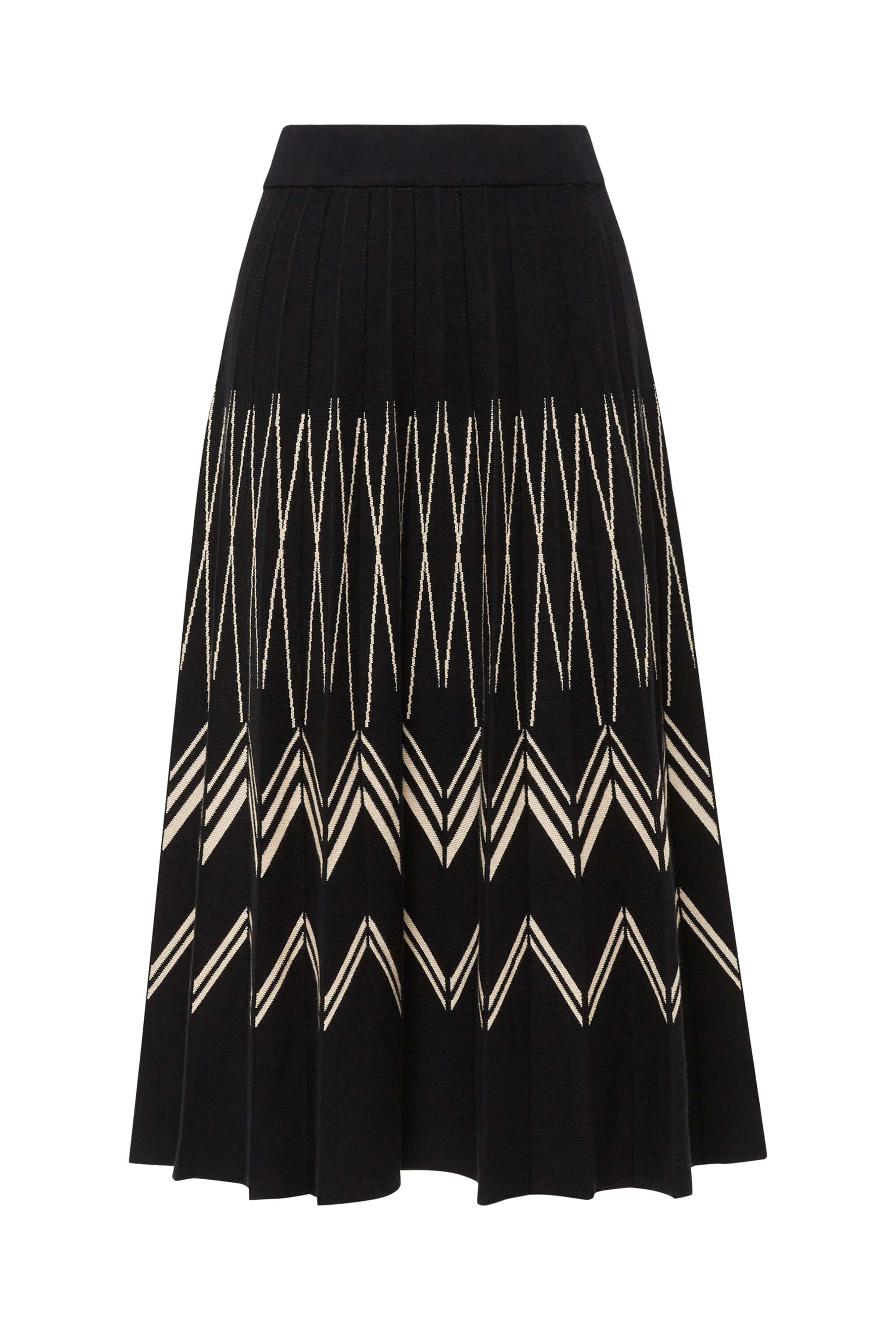Knit skirt clearance black and white