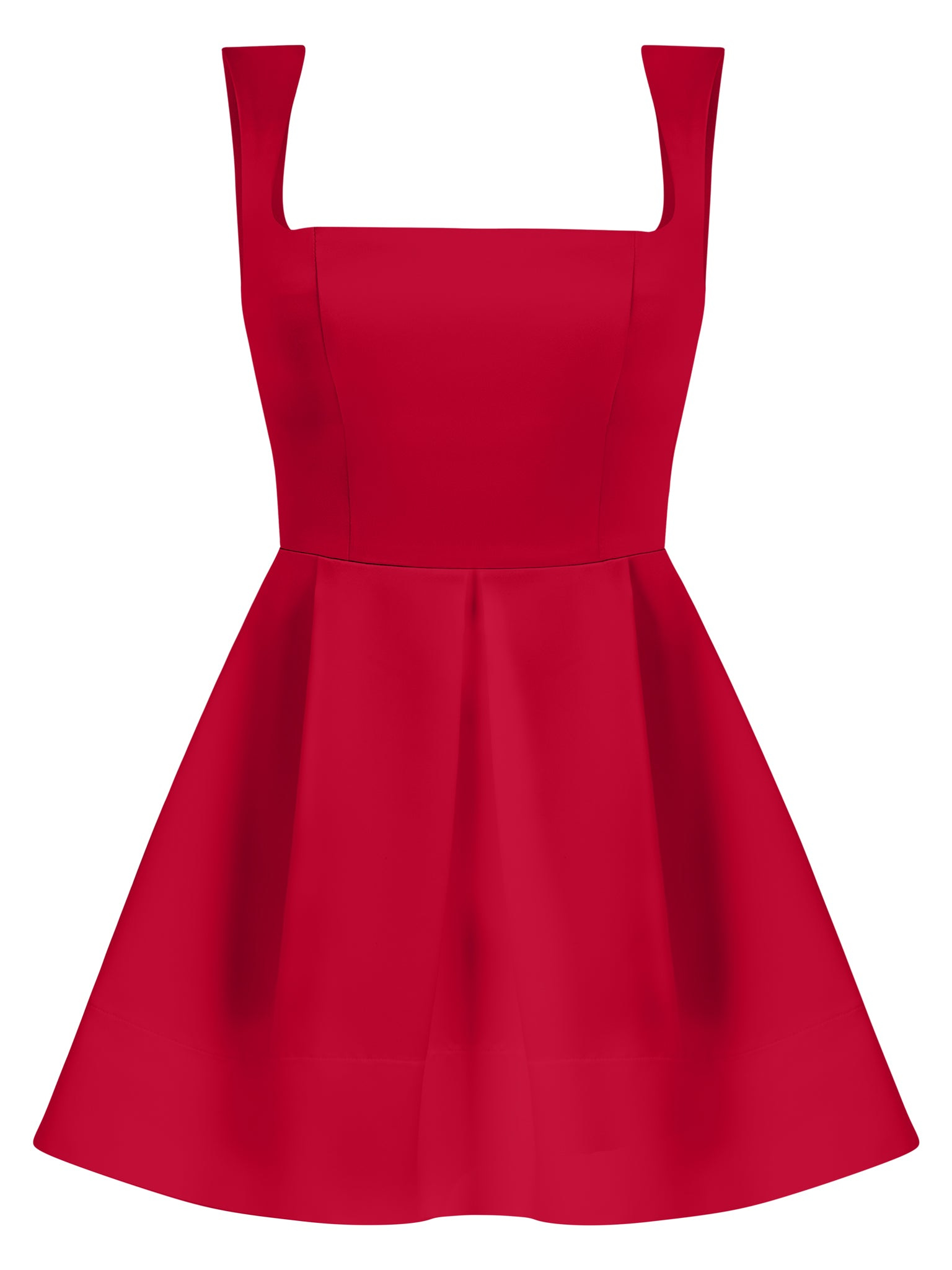 Tia Dorraine Women's Sweet Love Flared Satin Mini Dress, Fierce Red