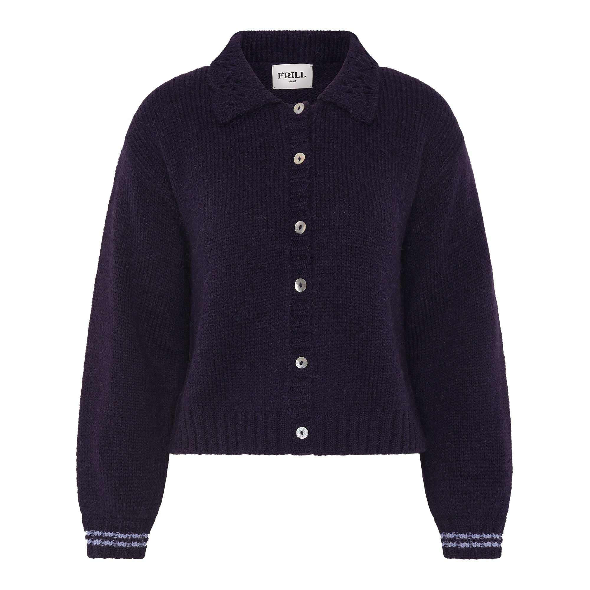 Wendy Cardigan - Midnight Blue | Frill Studio | Wolf & Badger