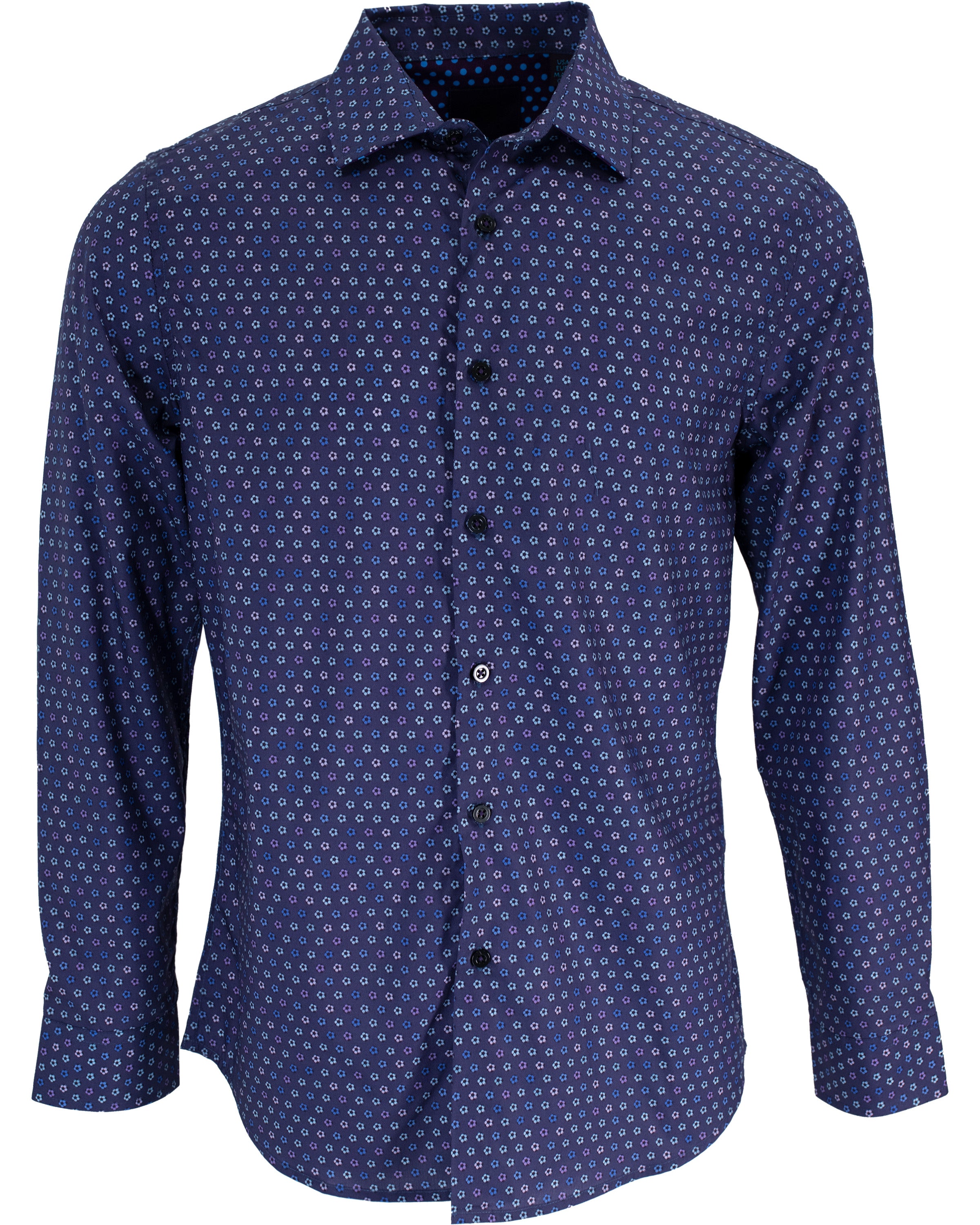 Men’s Blue / Pink / Purple Norman Balloka Shirt In Skipper XXL Lords of Harlech