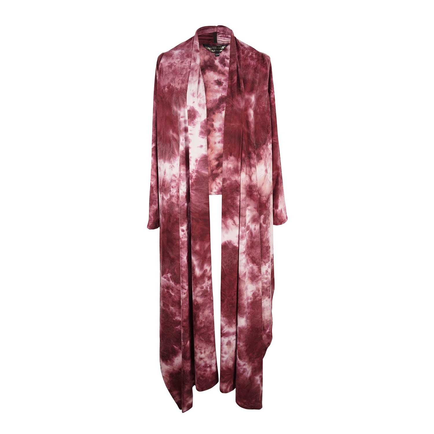 Women’s Bordeaux Tiedye Yoga Wrap L/Xl Jennafer Grace