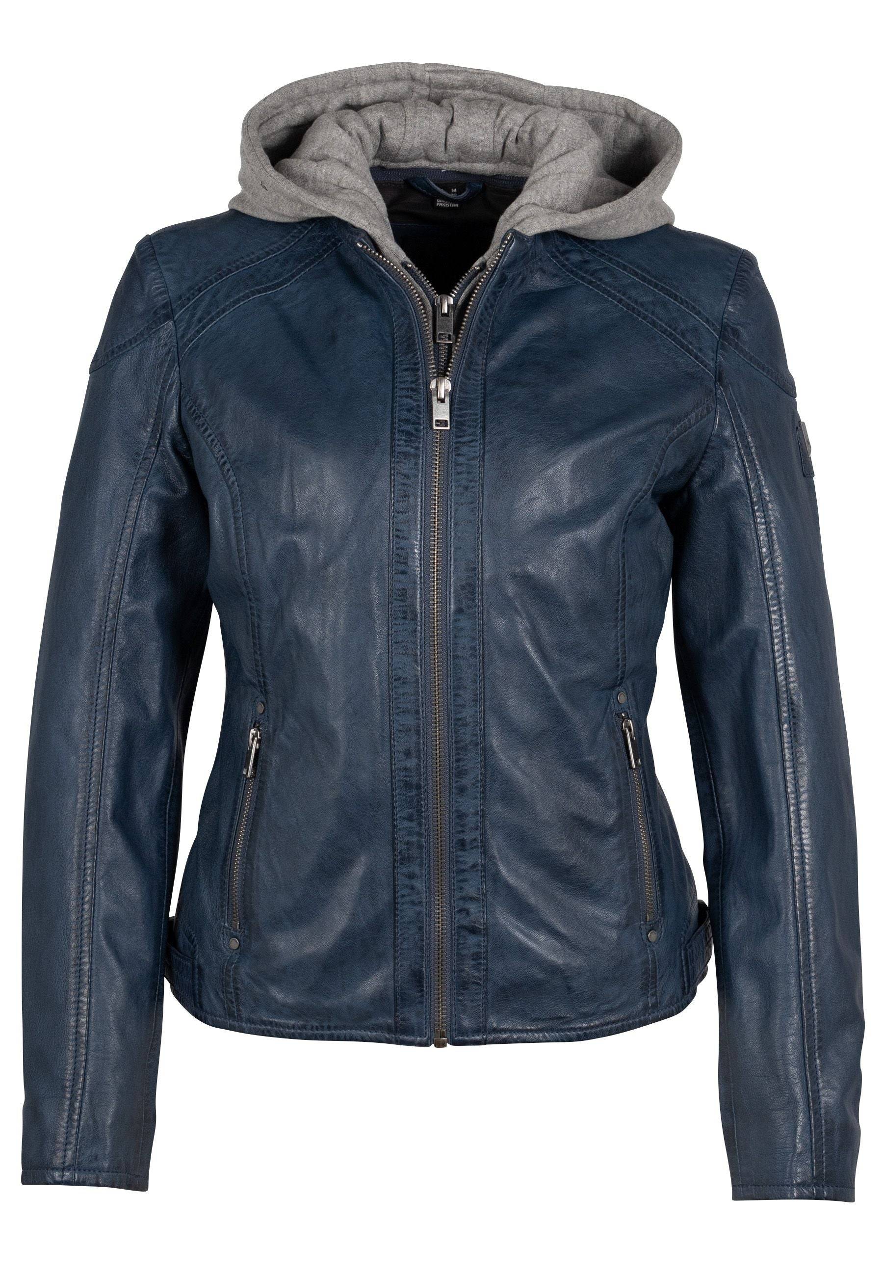 Mauritius Women's Allice Rf Leather Jacket, Blue In Blue
