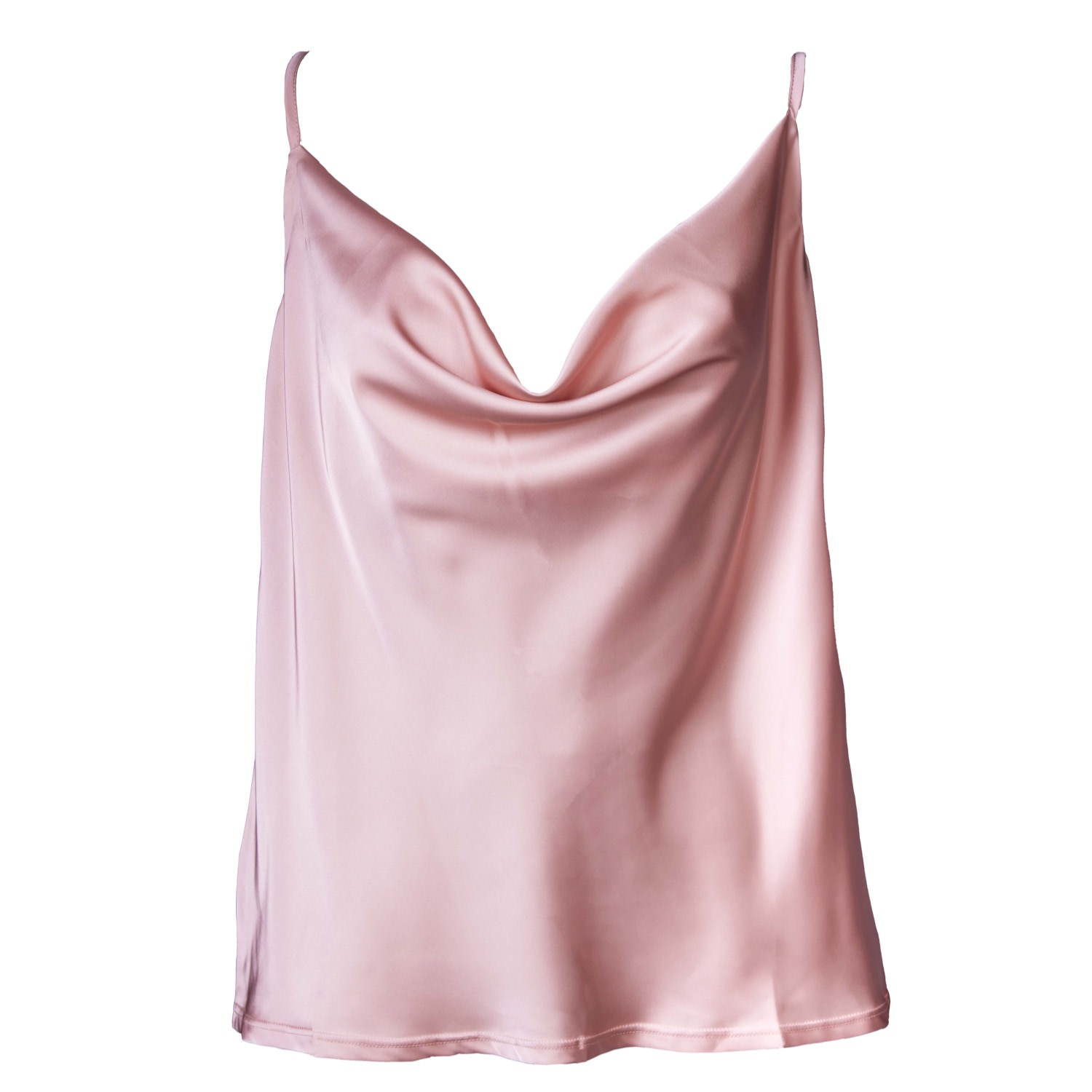 Noblesse Oblige Women's Rose Gold Nude Cowl Neck Camisole In Rose Gold