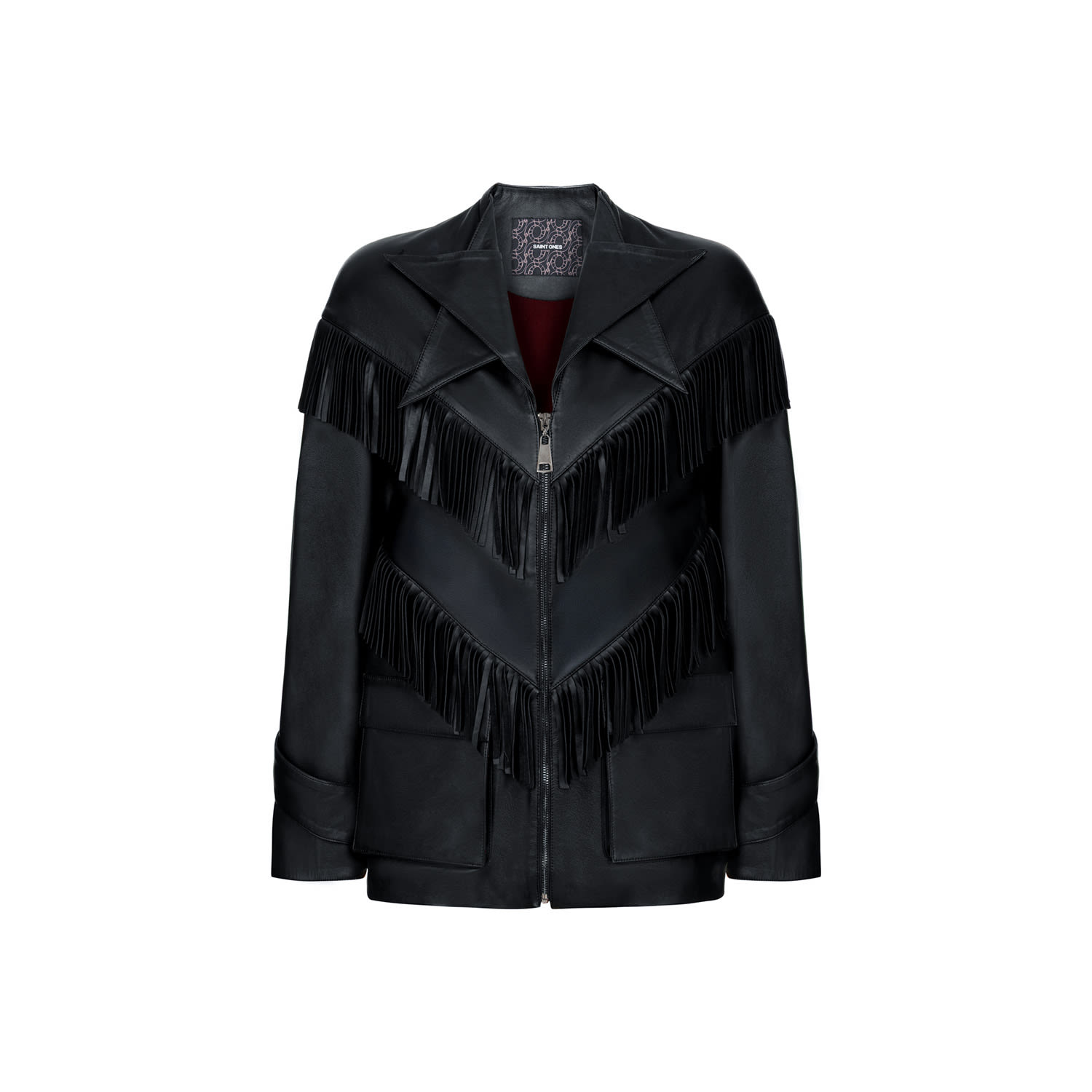 Women's Black Dakota Leather Jacket | Small | Saint Ones