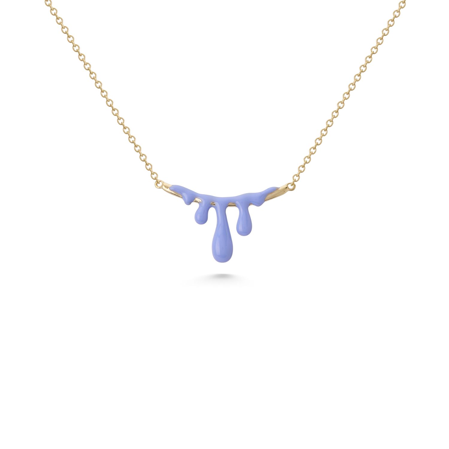 Dolcetto Designs Women's Gold / Pink / Purple Gelato Lavender Necklace - Gold