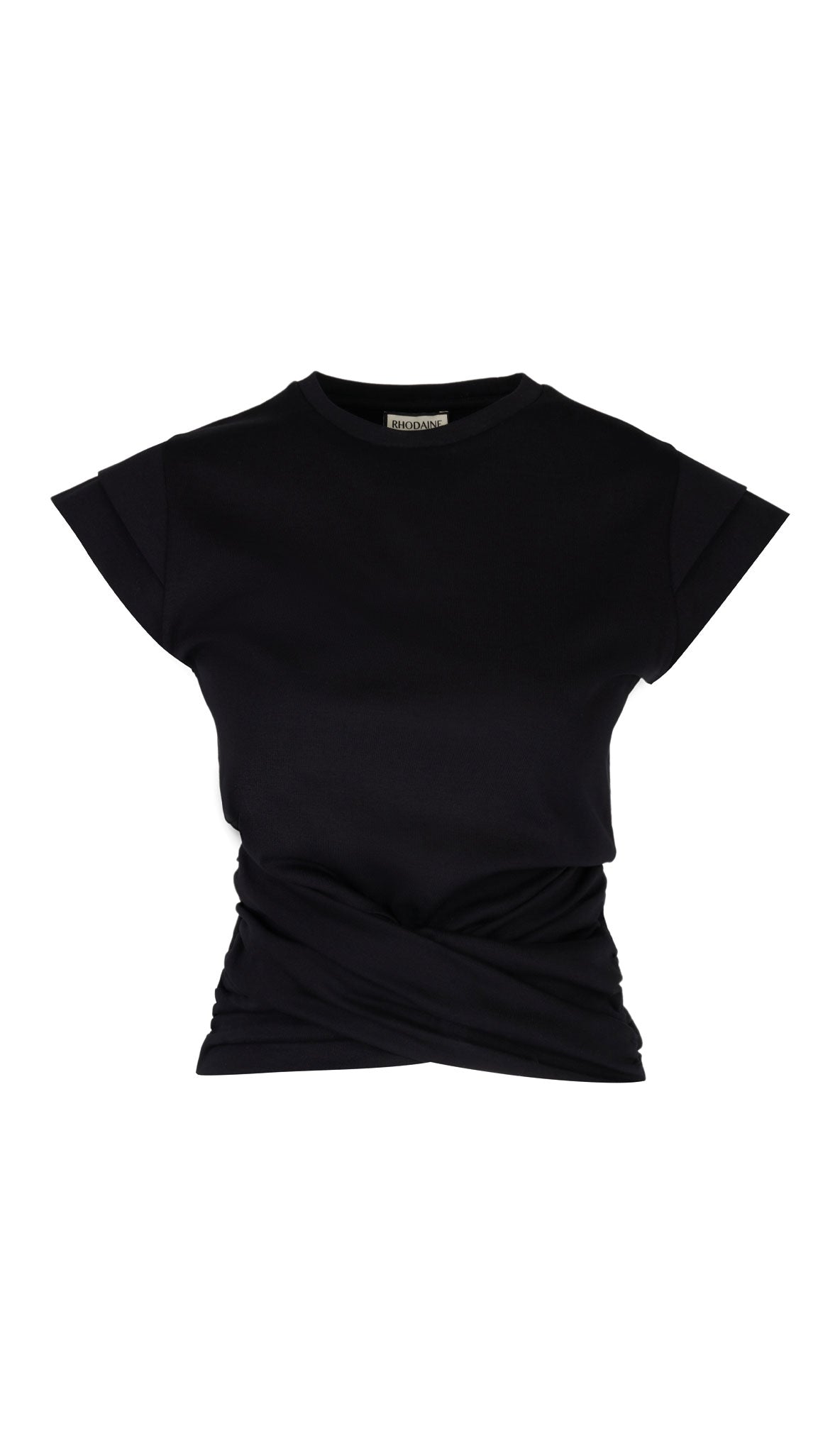 Rhodaine Women's Black Hera Power Shoulder T-shirt In Black