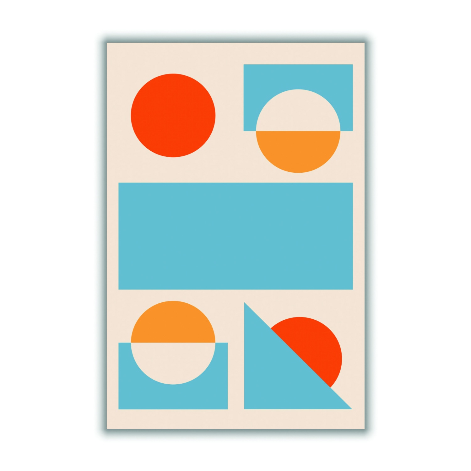 Bright Minimal Shapes Series #2 Medium Stanley Print House