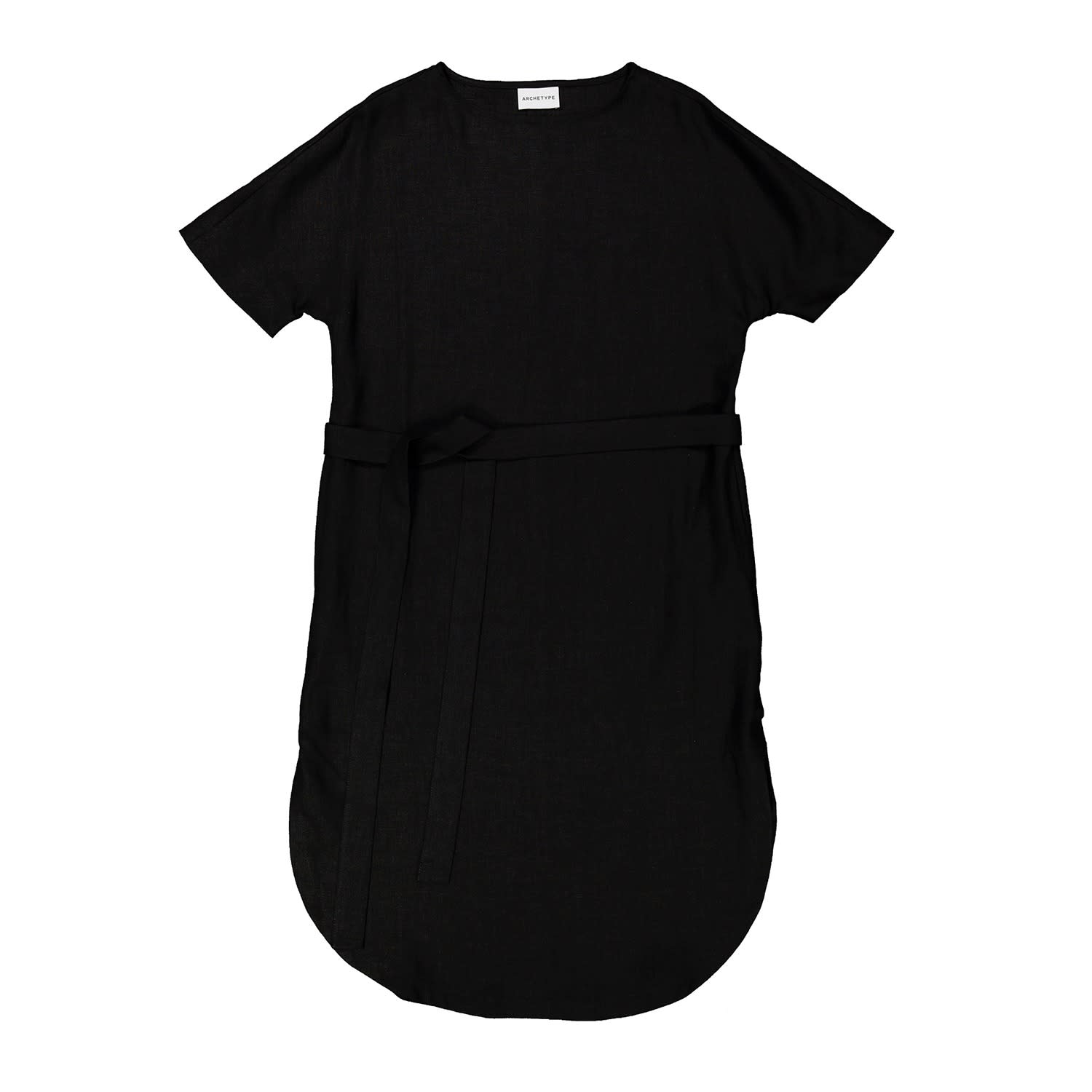 white linen t shirt dress