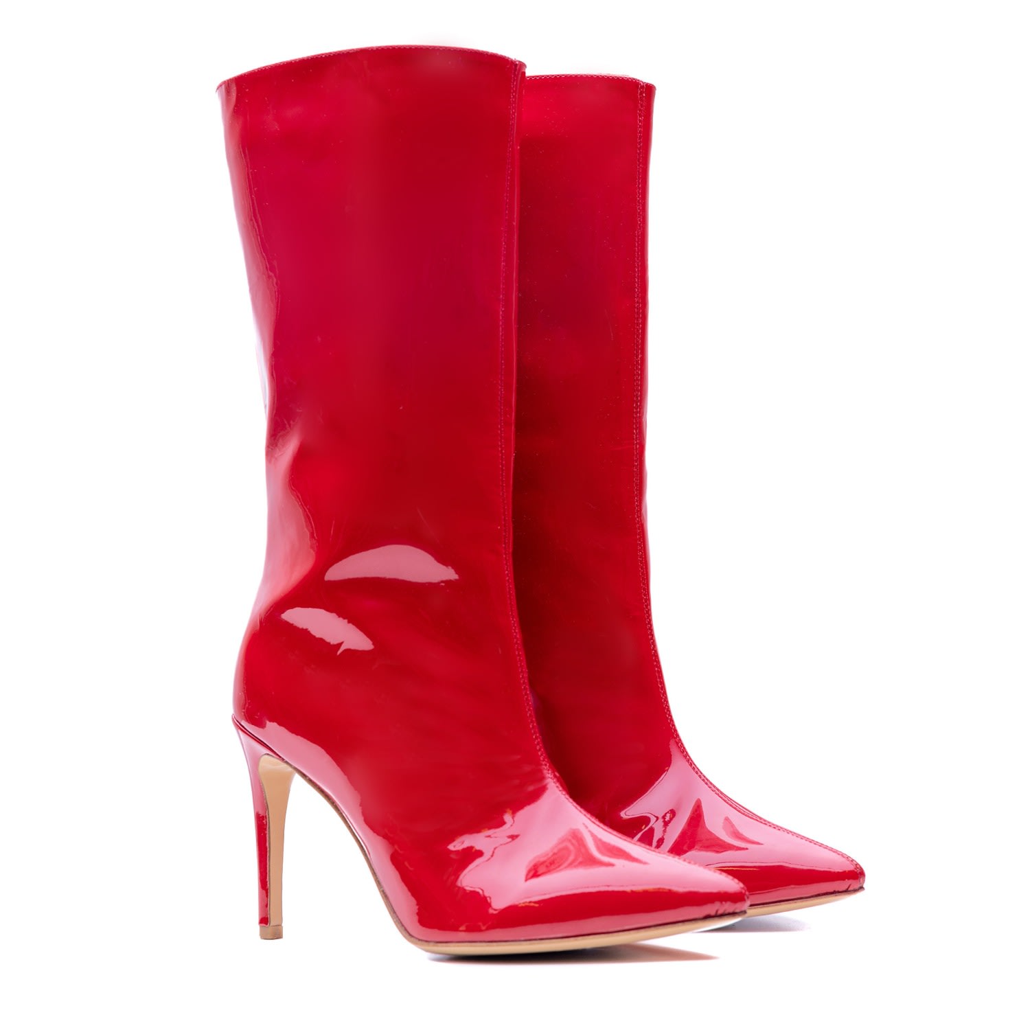 Rosamund Muir London Women's Freda Red Patent Boots In Red