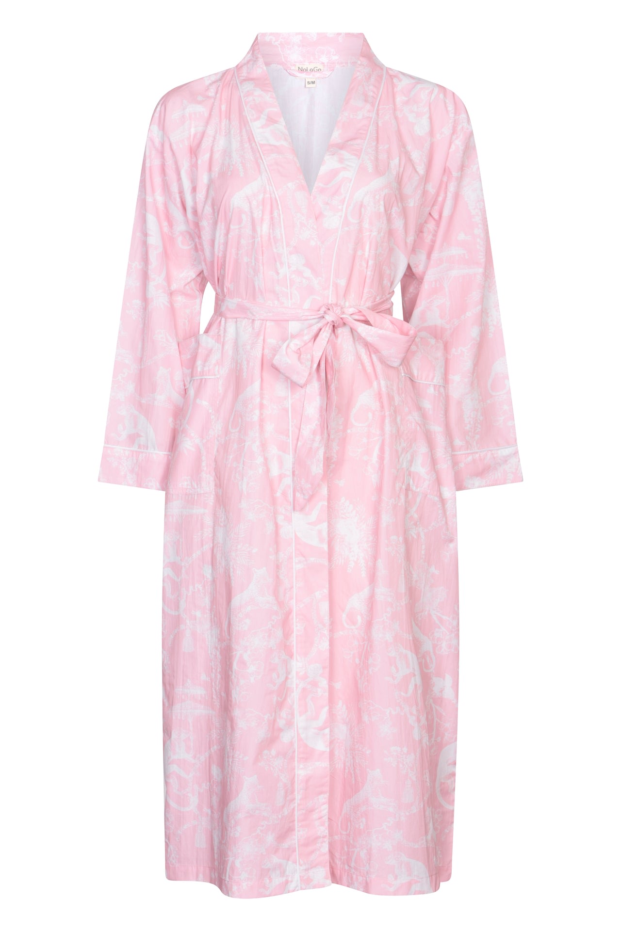 Women’s Pink / Purple Jungle Party Kimono Robe - Pink Small Nologo-Chic