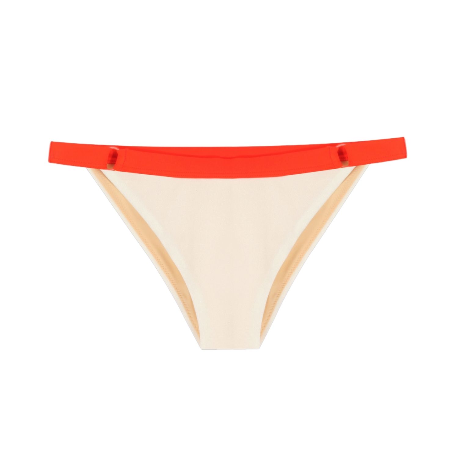 Women's Neutrals Baguette Bikini Bottom - Pearled Whıte | Small | Yorstruly