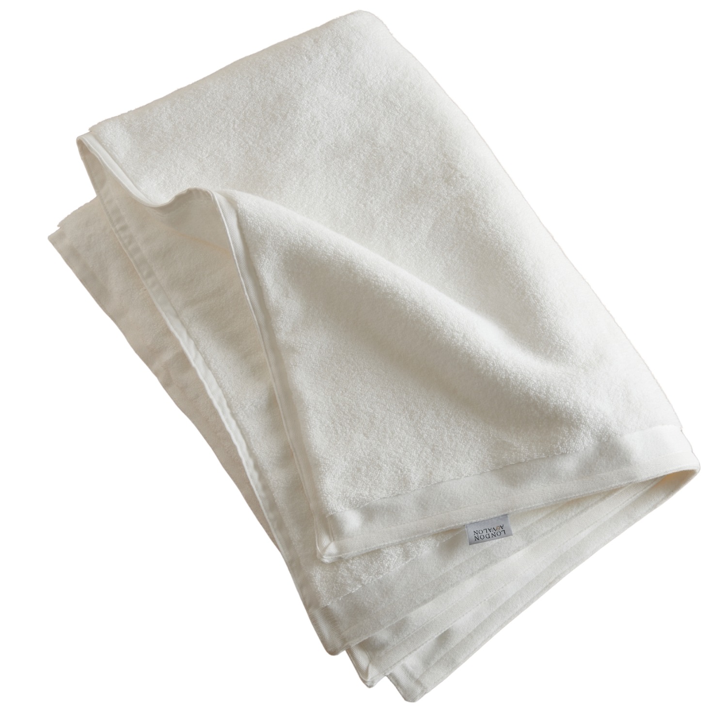 London & Avalon White Signature Luxurious & Fluffy Shower Mat