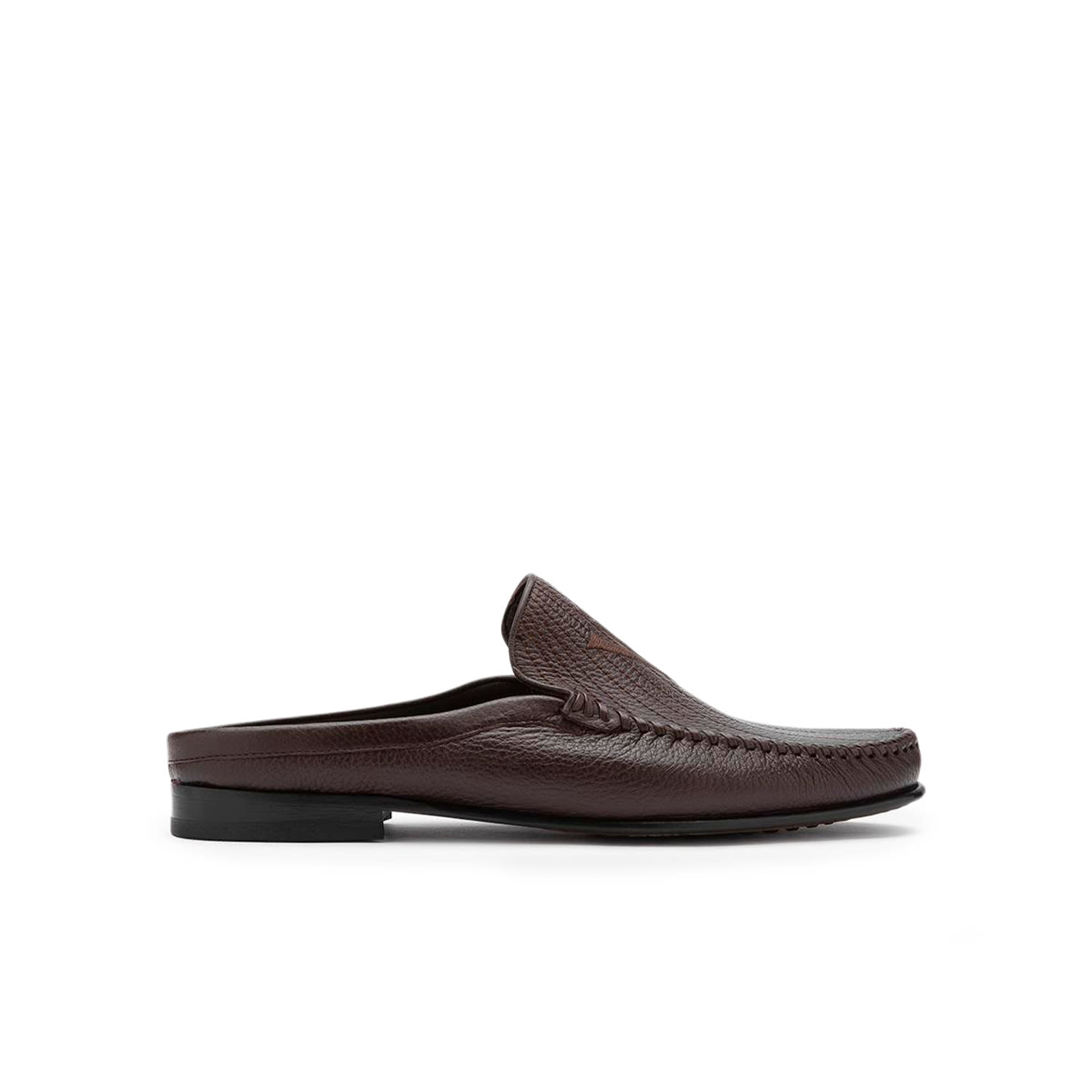 Ilvi Reg Brown Floater Leather Men's Slipper In Brown