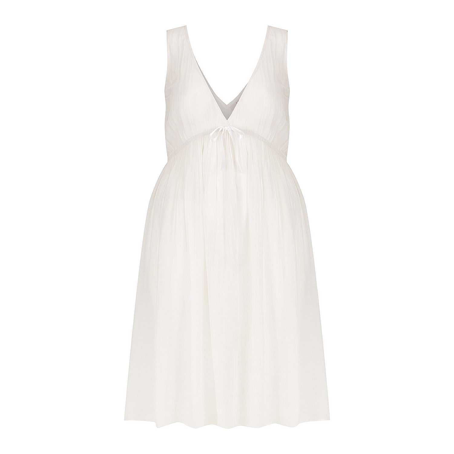 Hank & Hera Women's Elizabeth - Nightie - Short - Cotton - White