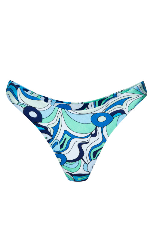 Women’s Blue Dylan Cheeky- Abalone Extra Small Kamari Swim Llc