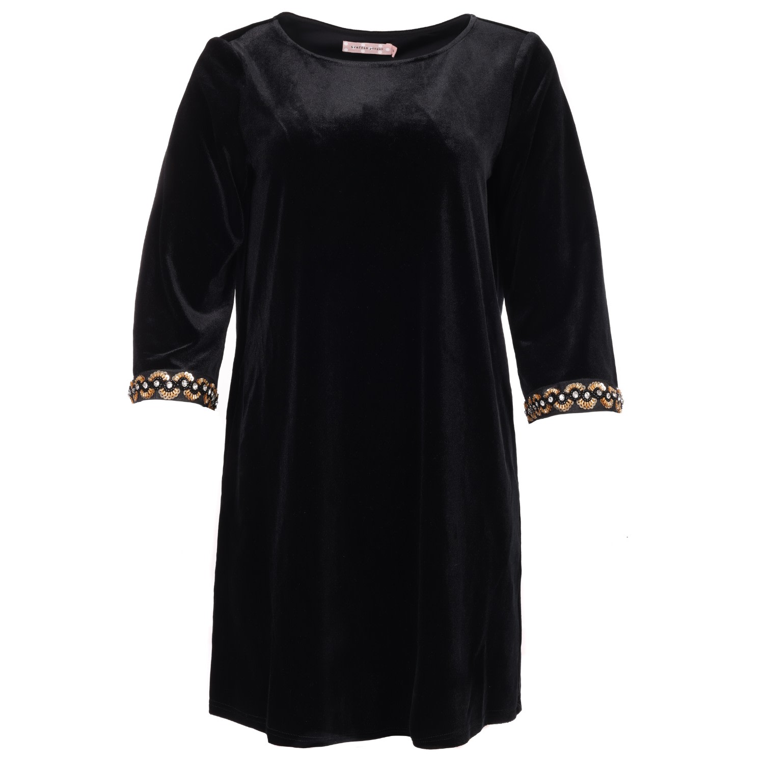 Traffic People Women's Black No Going Back Bloom Dress In Black
