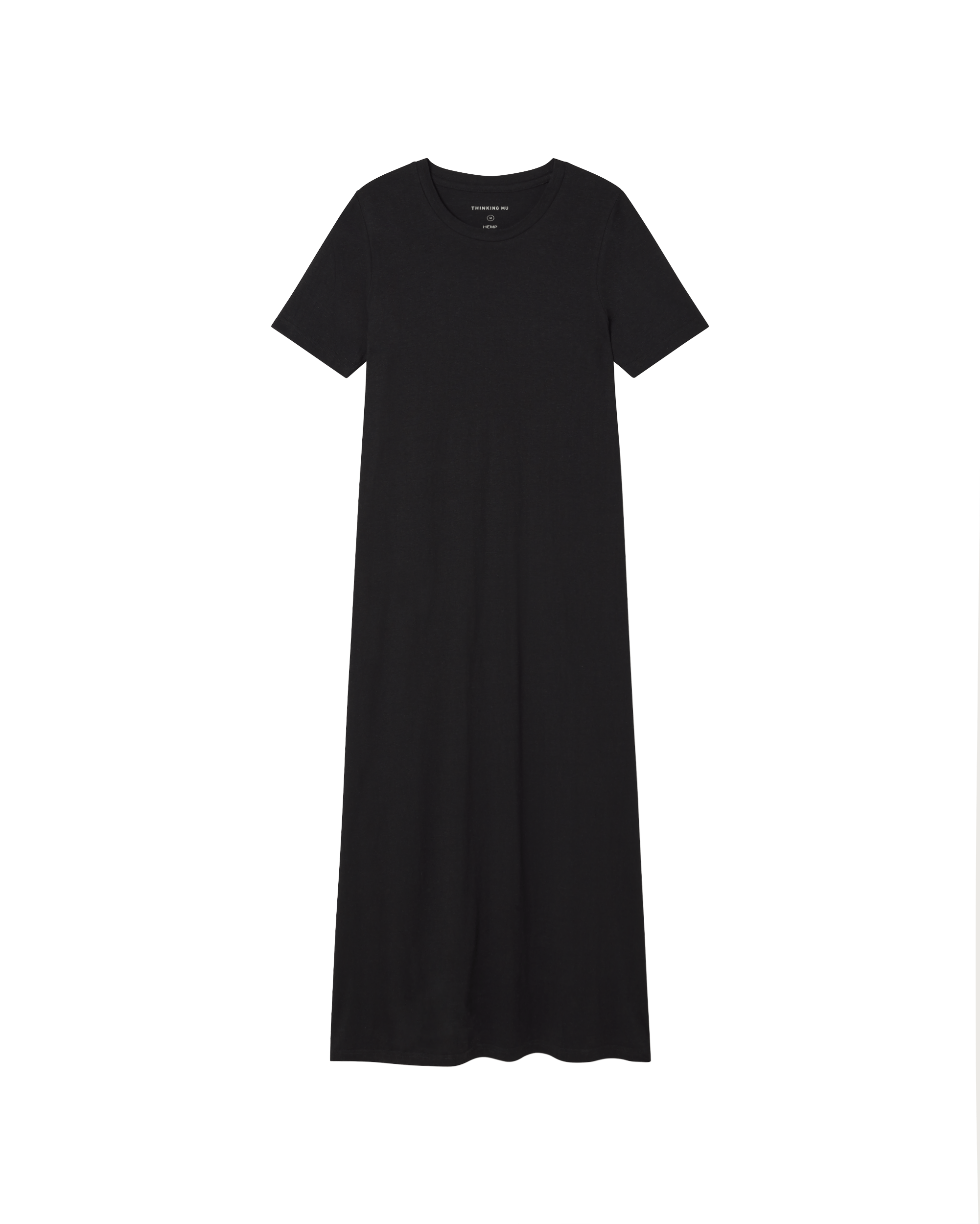 Thinking Mu Women's Black Hemp Oueme Dress