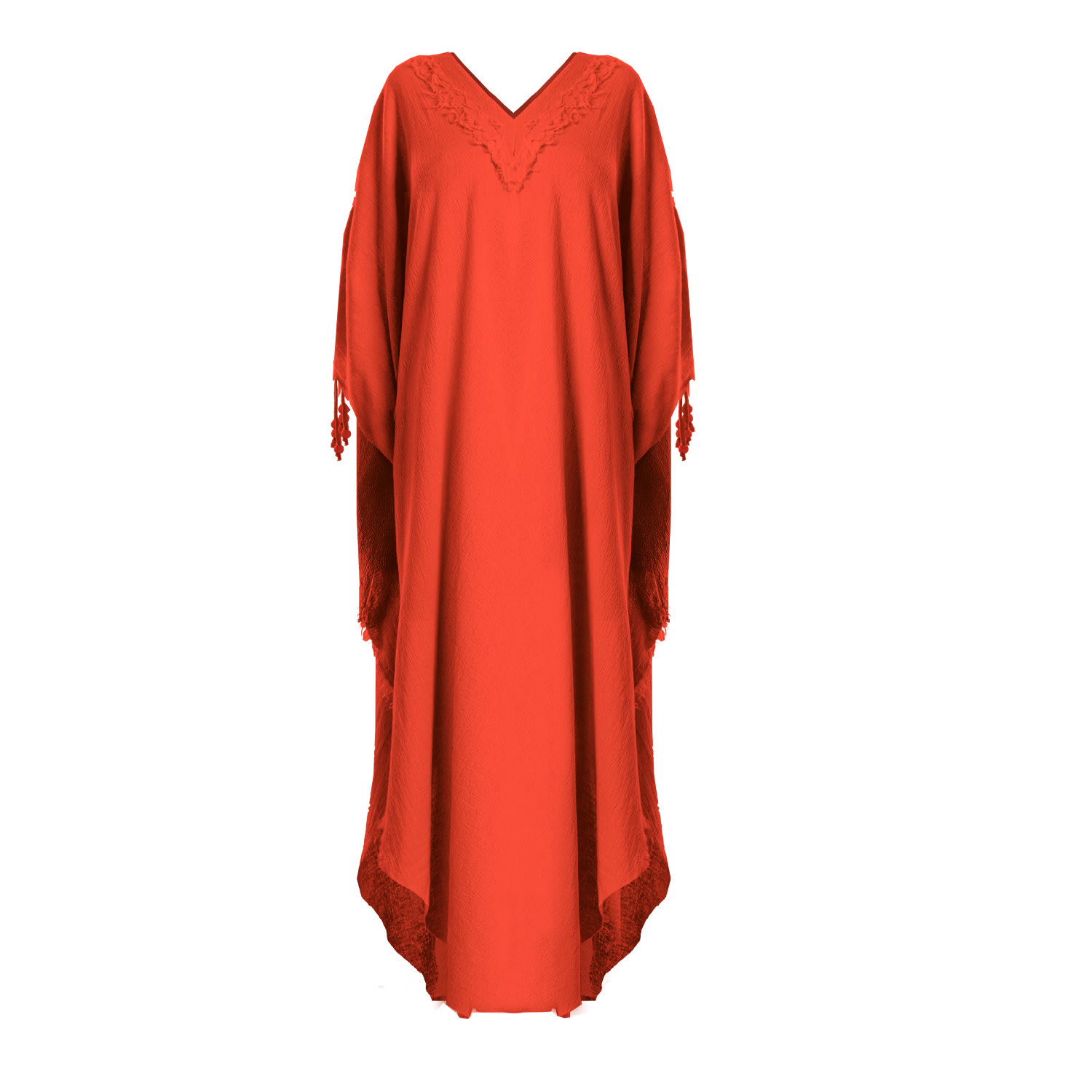 Boho Kaftan Women Summer Dress - Red | One Size | Zhenabia