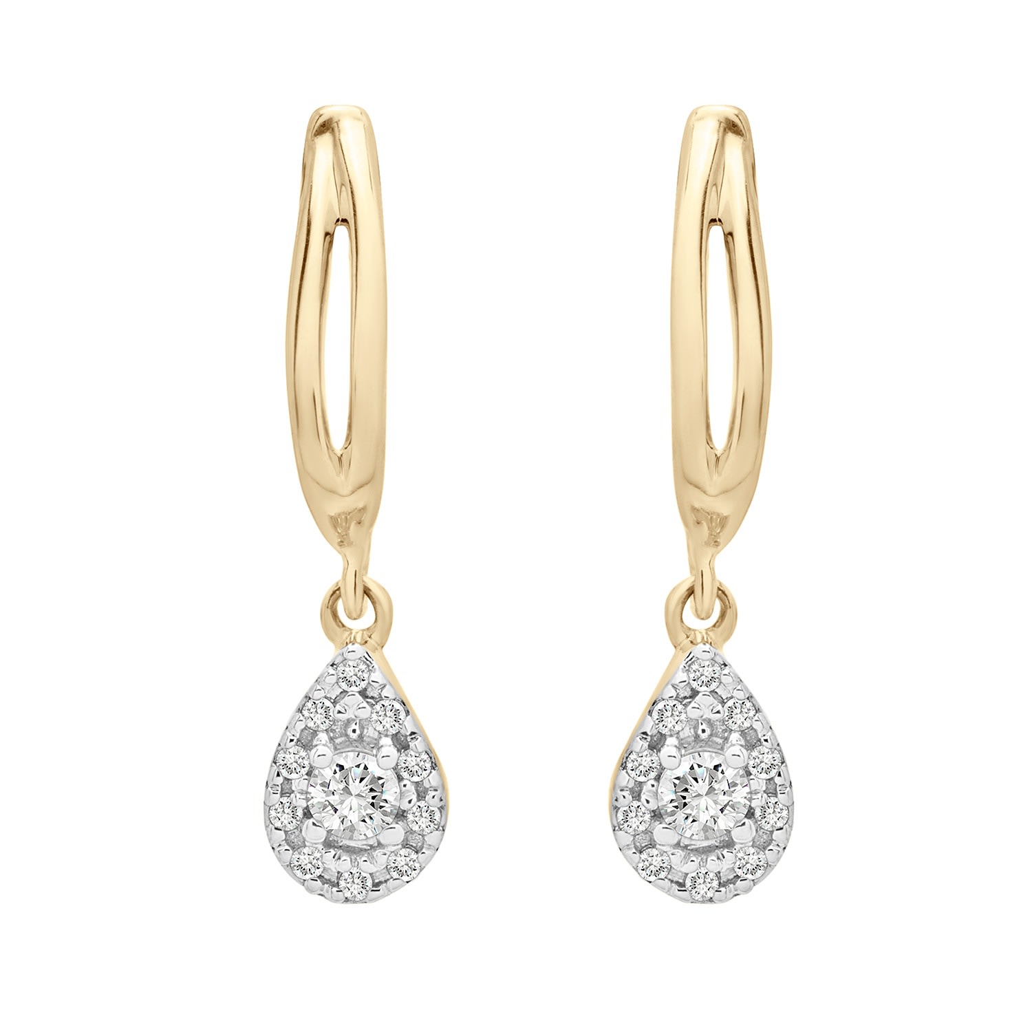 Miki & Jane Women's Gold Edan Diamond Pear Dangle Earrings In Gold