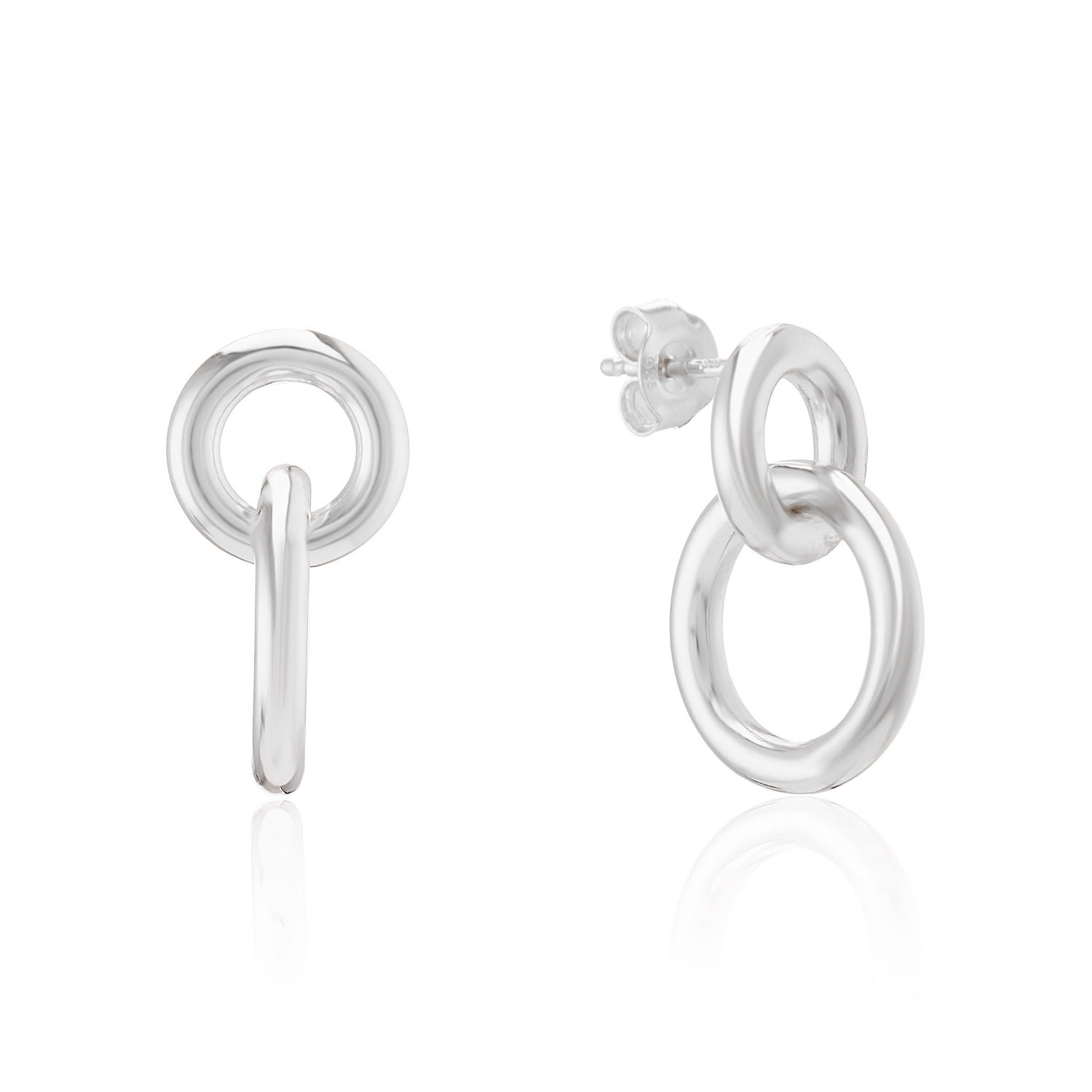 Women’s Kelso Large Chunky Silver Earrings | Auree Jewellery