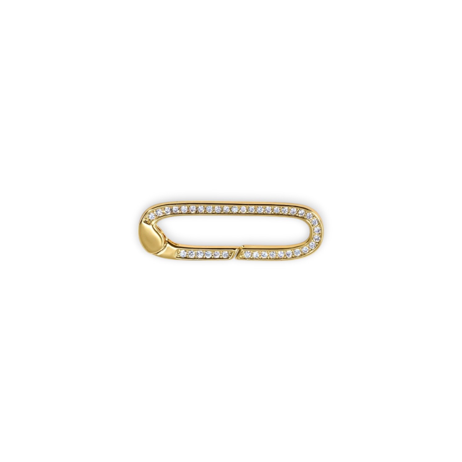 Alexie Of Athens Women's Gold Sparkle Pave Charm Connector