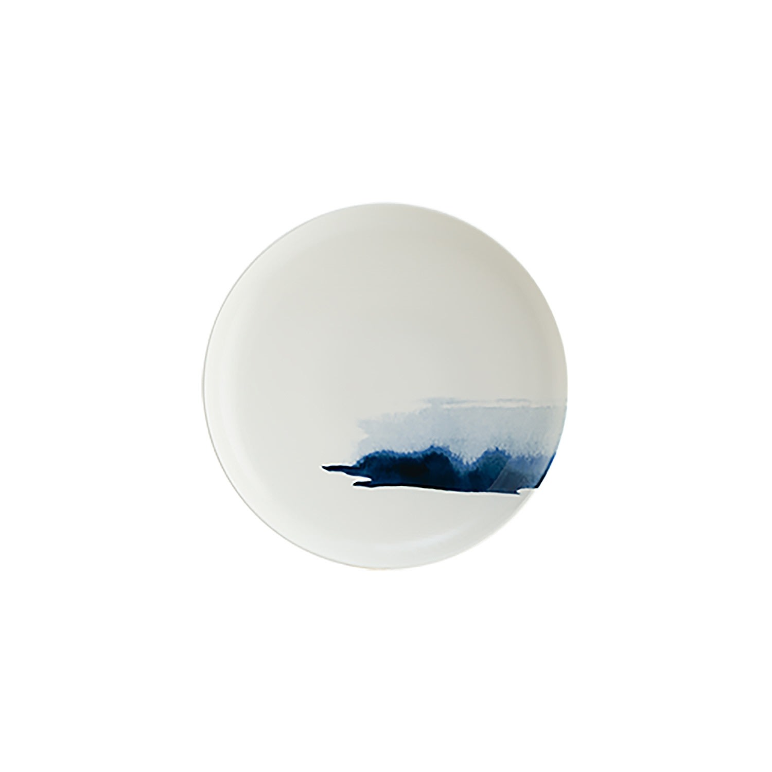 Blue / White Blue Wave Porcelain Bowl Decorated Round 4.00â€³ X 4.00â€³ X 0.75â€³ Set Of Four One Size Turgla Home