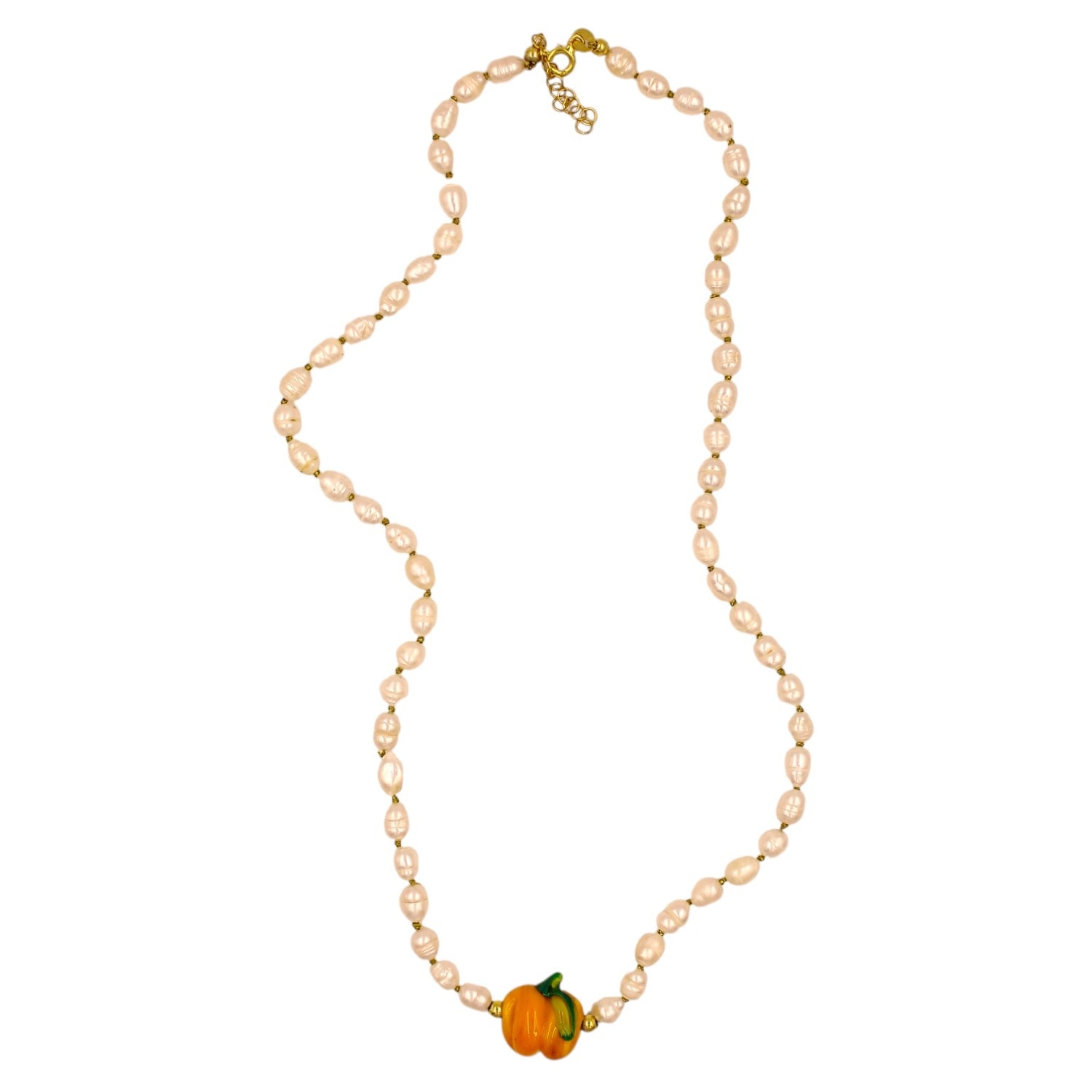 1610istanbul Women's Gold Halloween Pearl Necklace In Gold