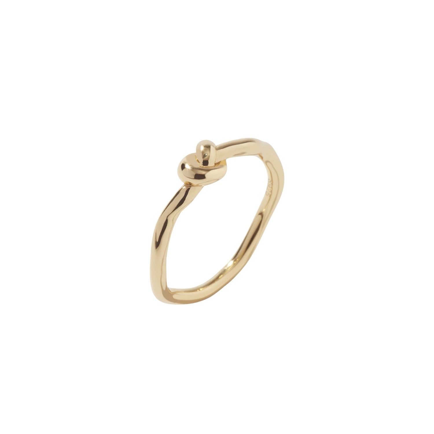 Muru Women's Eternity Knot Ring Gold In Gold