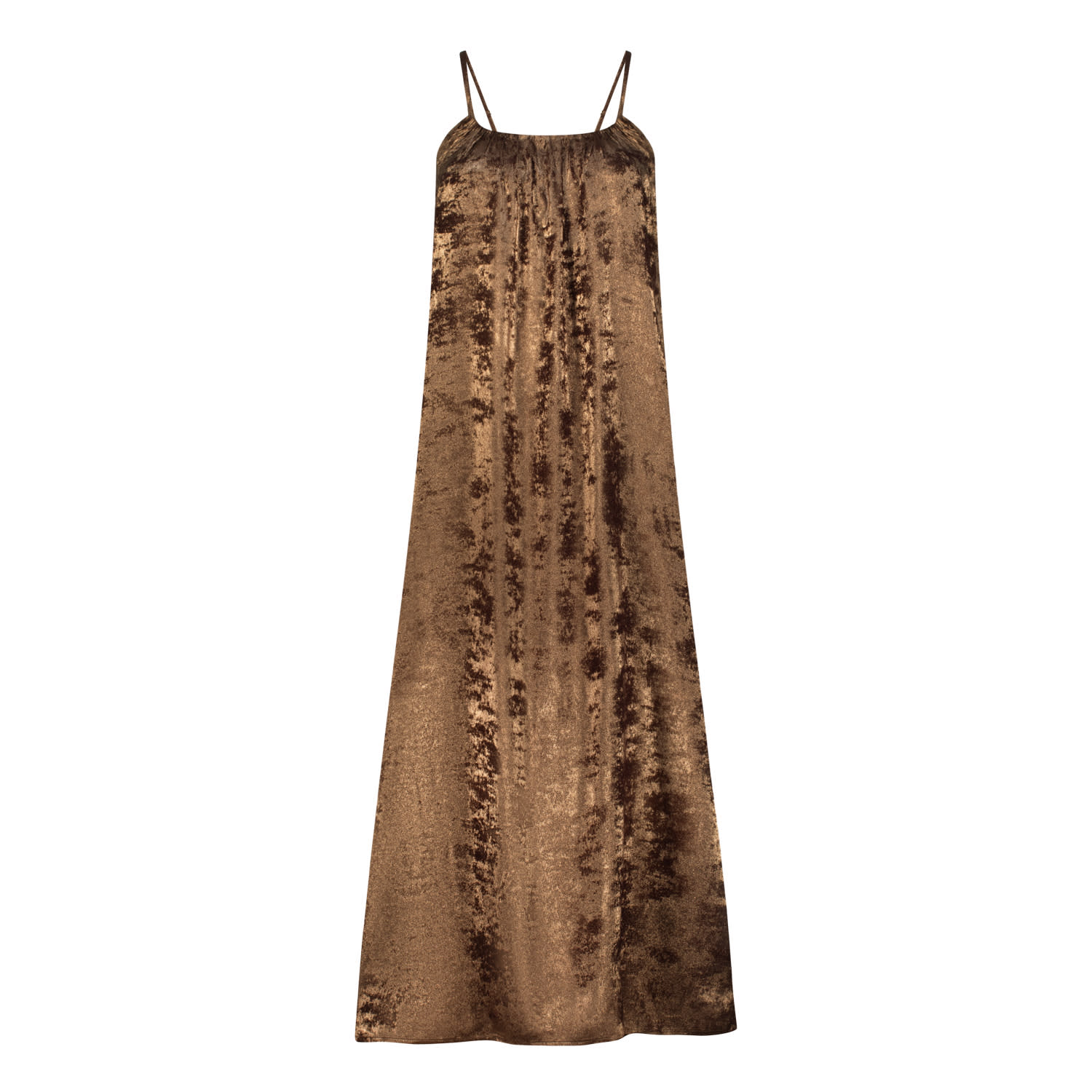 Dhara Sheth Dubai Women's Brown / Gold / Neutrals Shadow Of Sequin Shimmer French Beige Maxi Dress - Party Dress In Multi