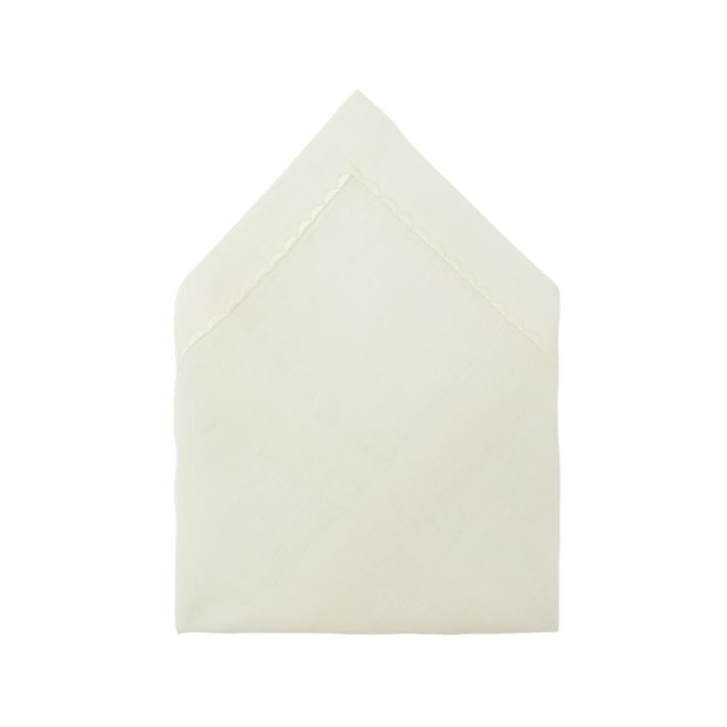 Km Home Collection Set Of 4 White Stripped Linen Napkin In White