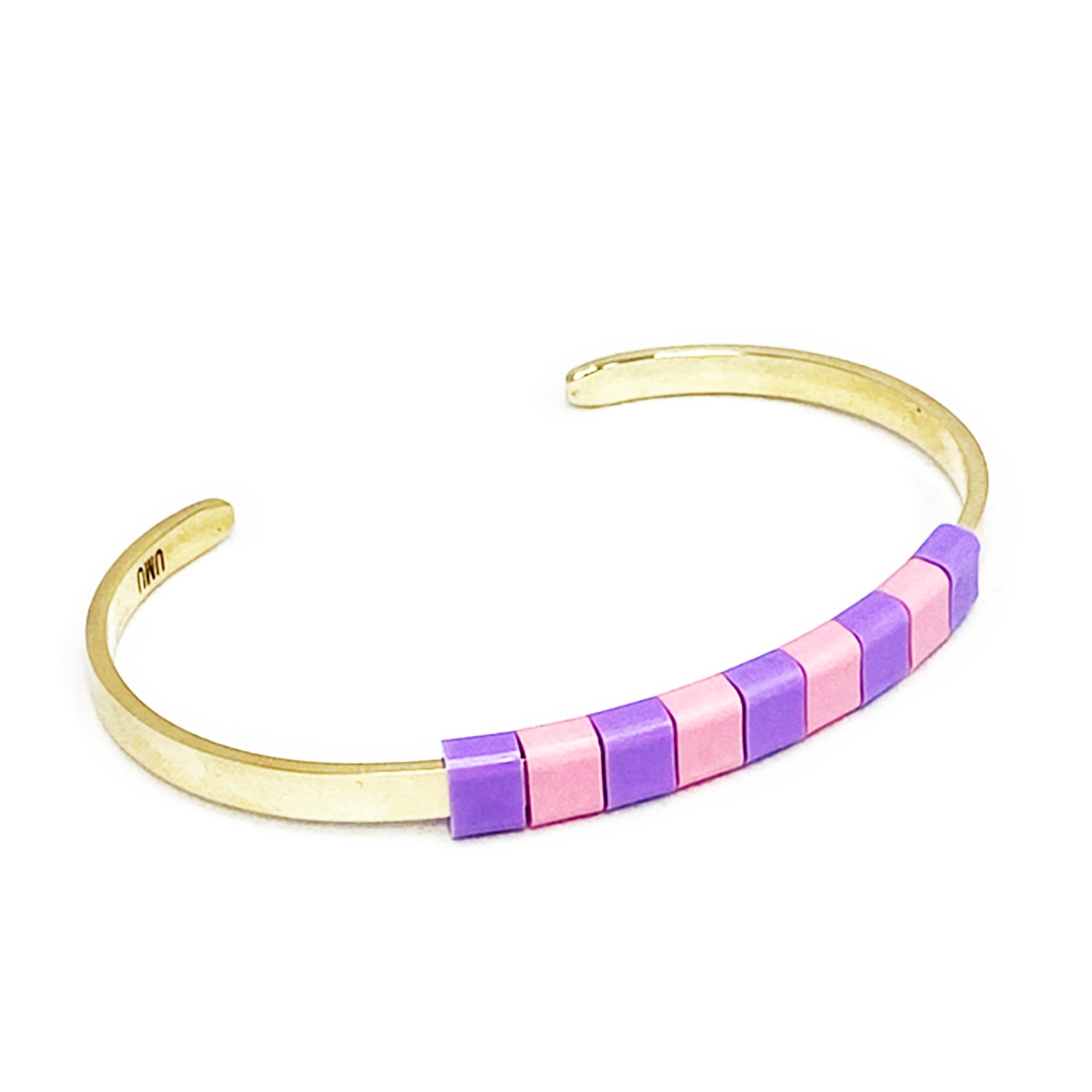 Women’s Pink / Purple Baekke Brass Bracelet - Vanilla Sky