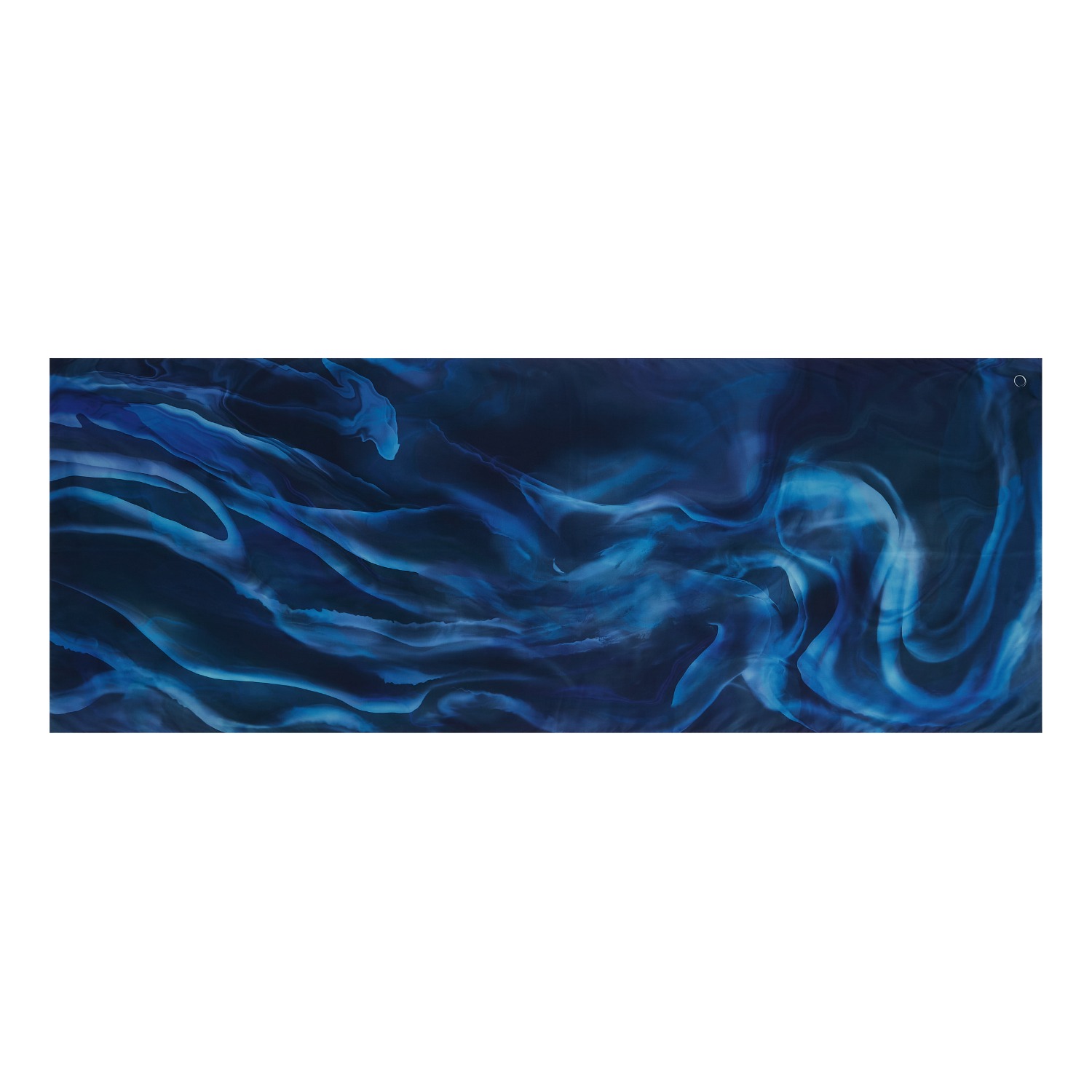 Auguri Women's Blue Water Print Silk Scarf