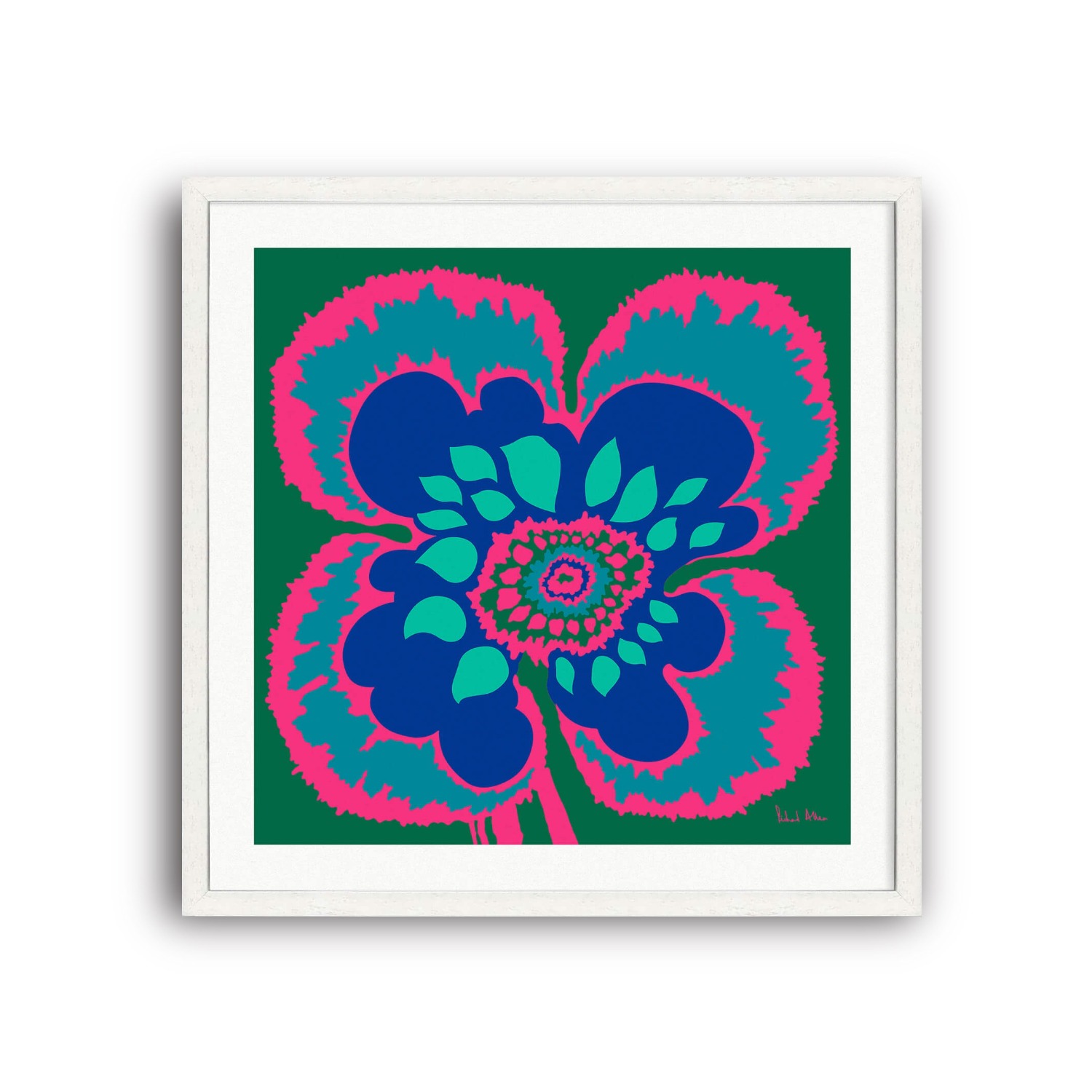 Richard Allan London Green / Blue / Pink Blue Elsa Art Print
