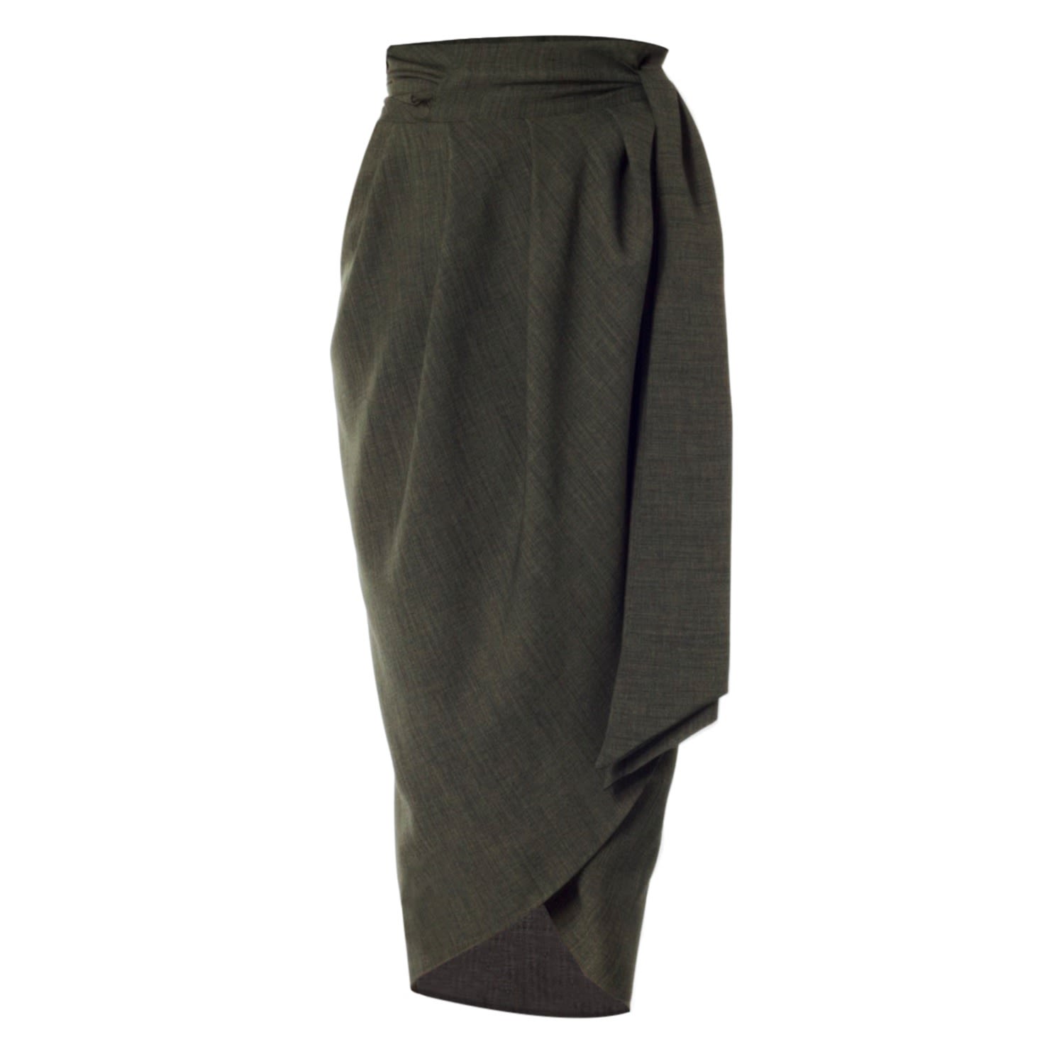 MEEM LABEL WOMEN'S BLAKE GREEN TULIP SKIRT